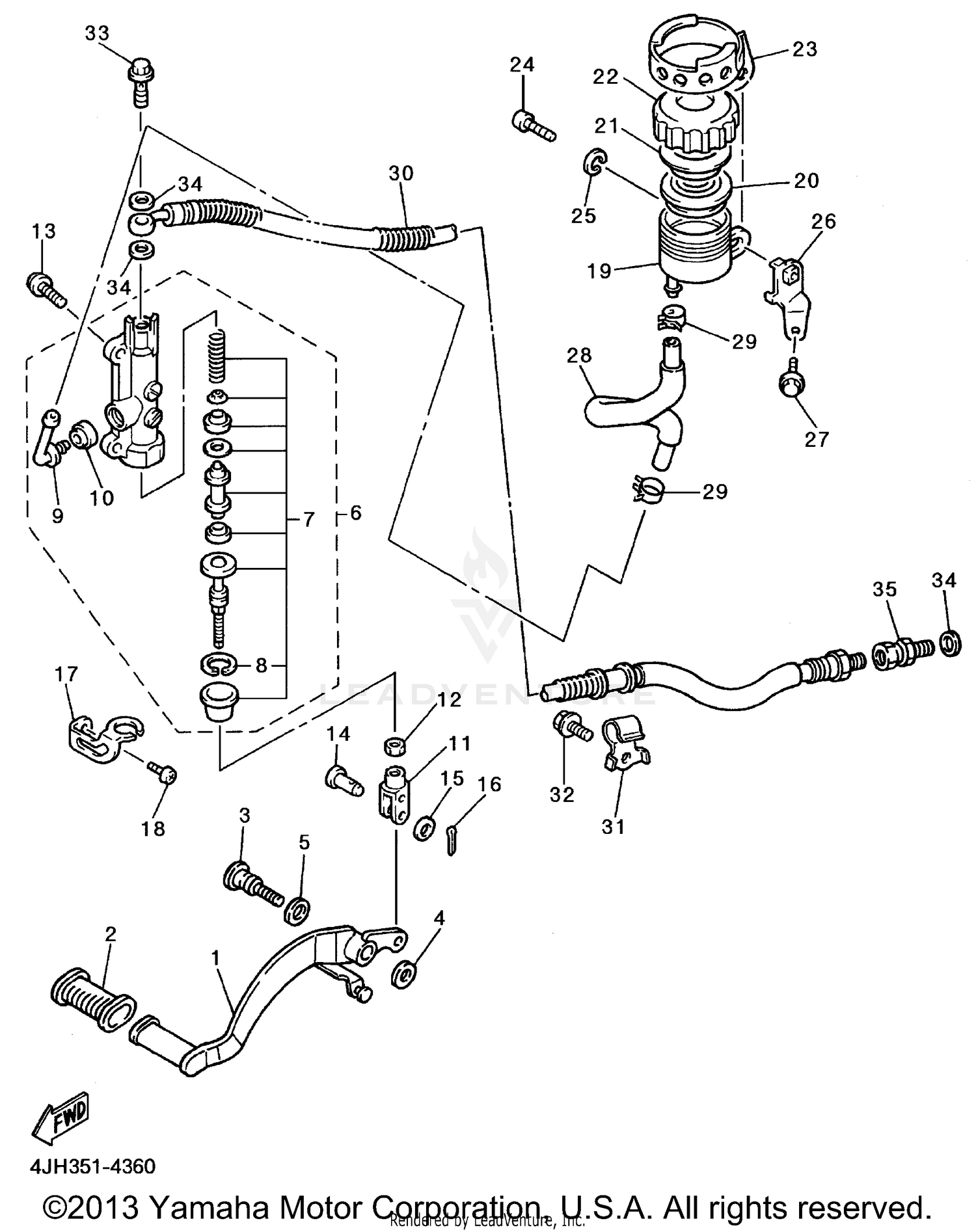 REAR MASTER CYLINDER