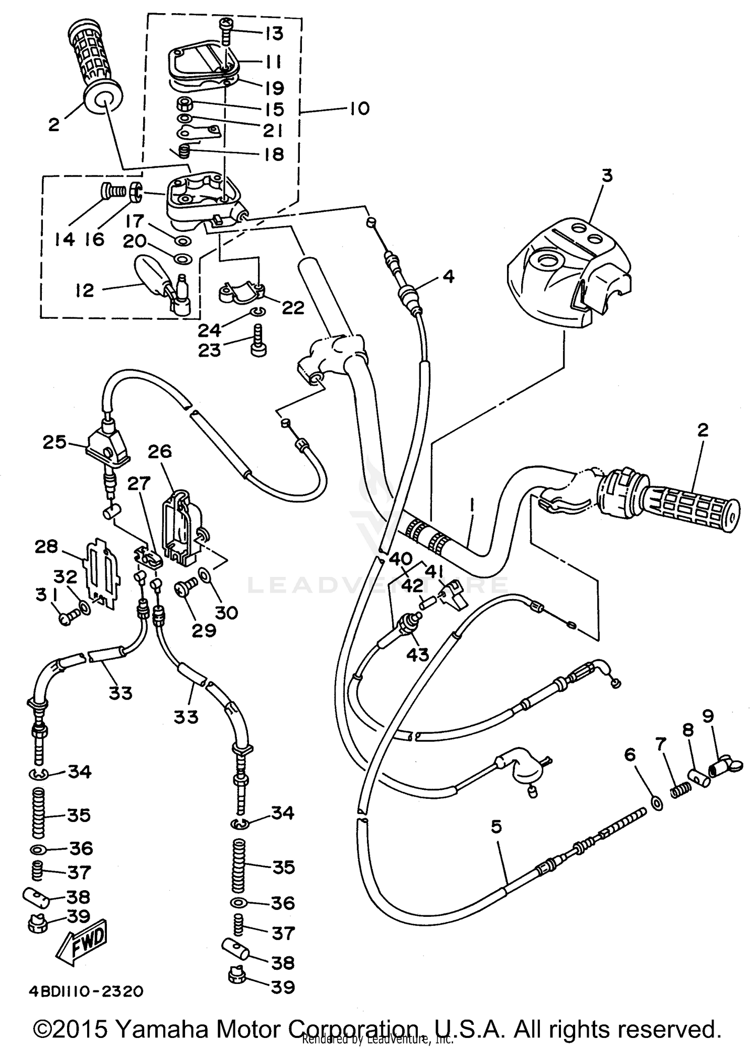 STEERING HANDLE - CABLE