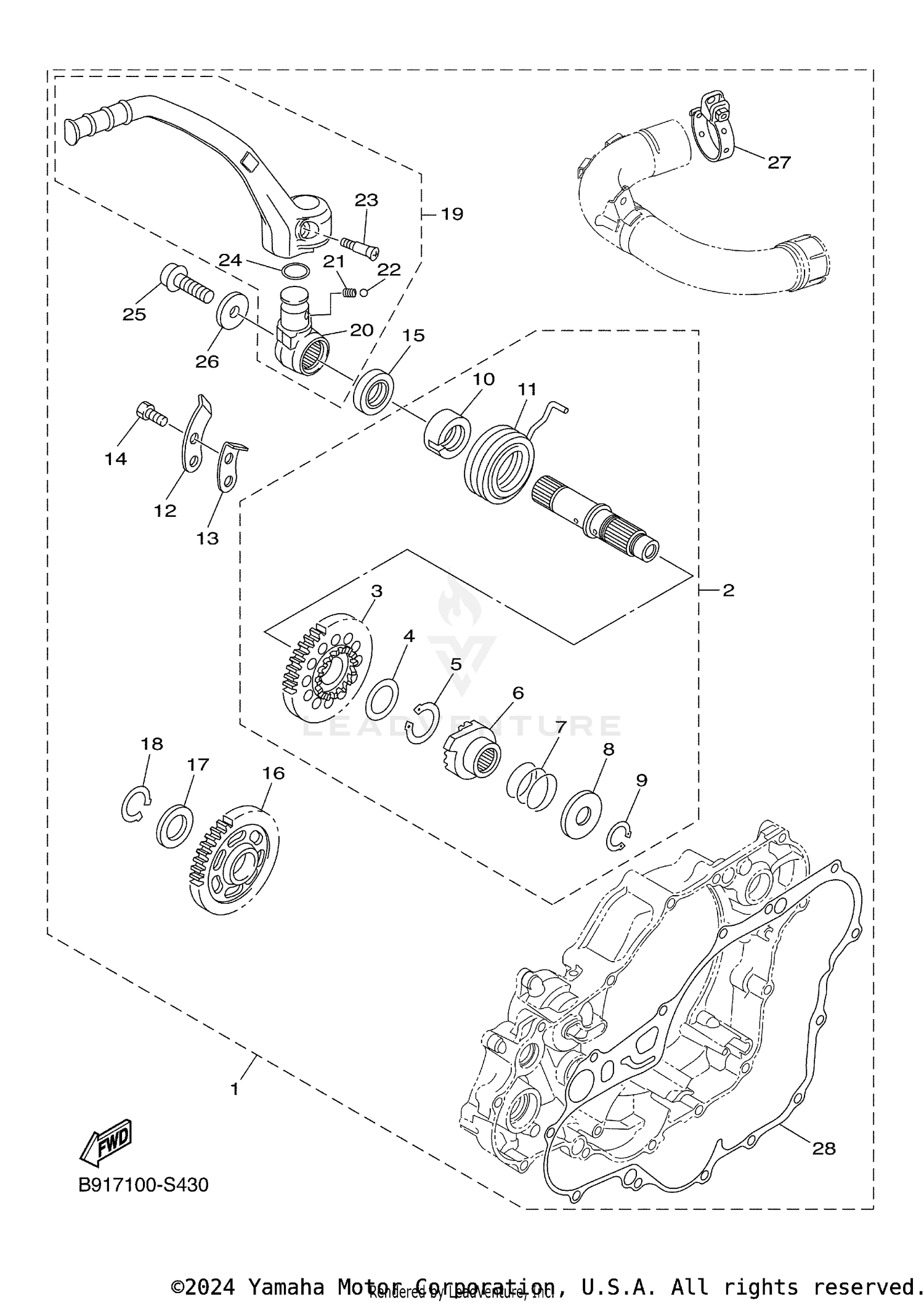 PARTS OPTION KICK STARTER