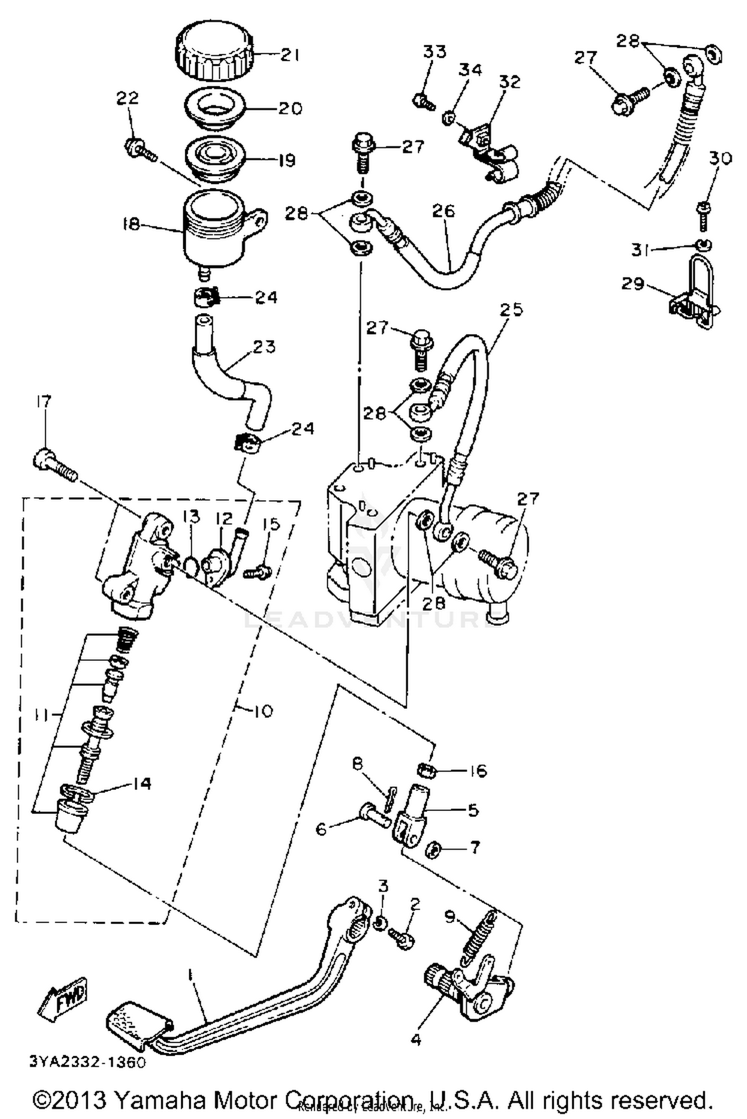 REAR MASTER CYLINDER