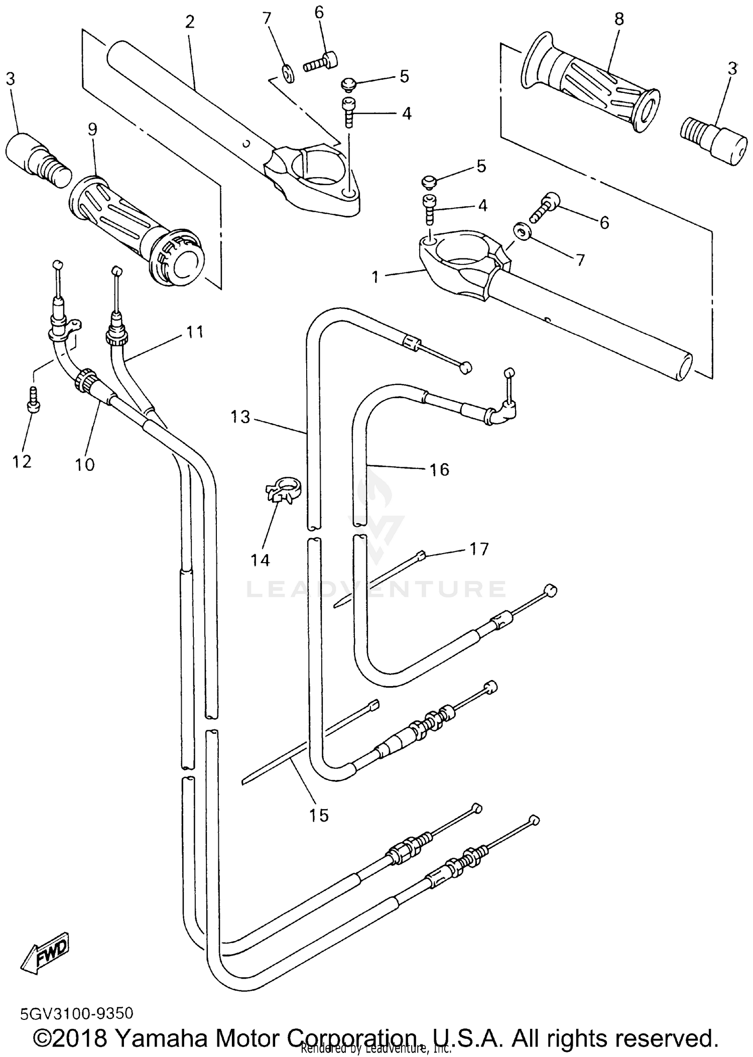 STEERING HANDLE CABLE