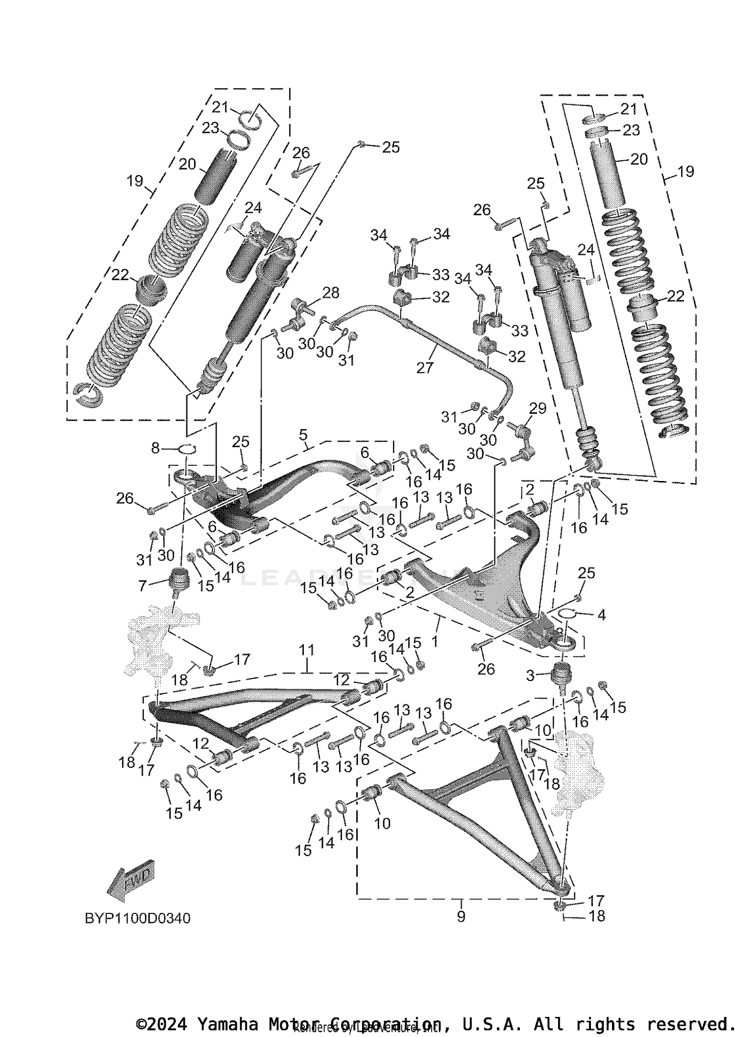 FRONT SUSPENSION & WHEEL