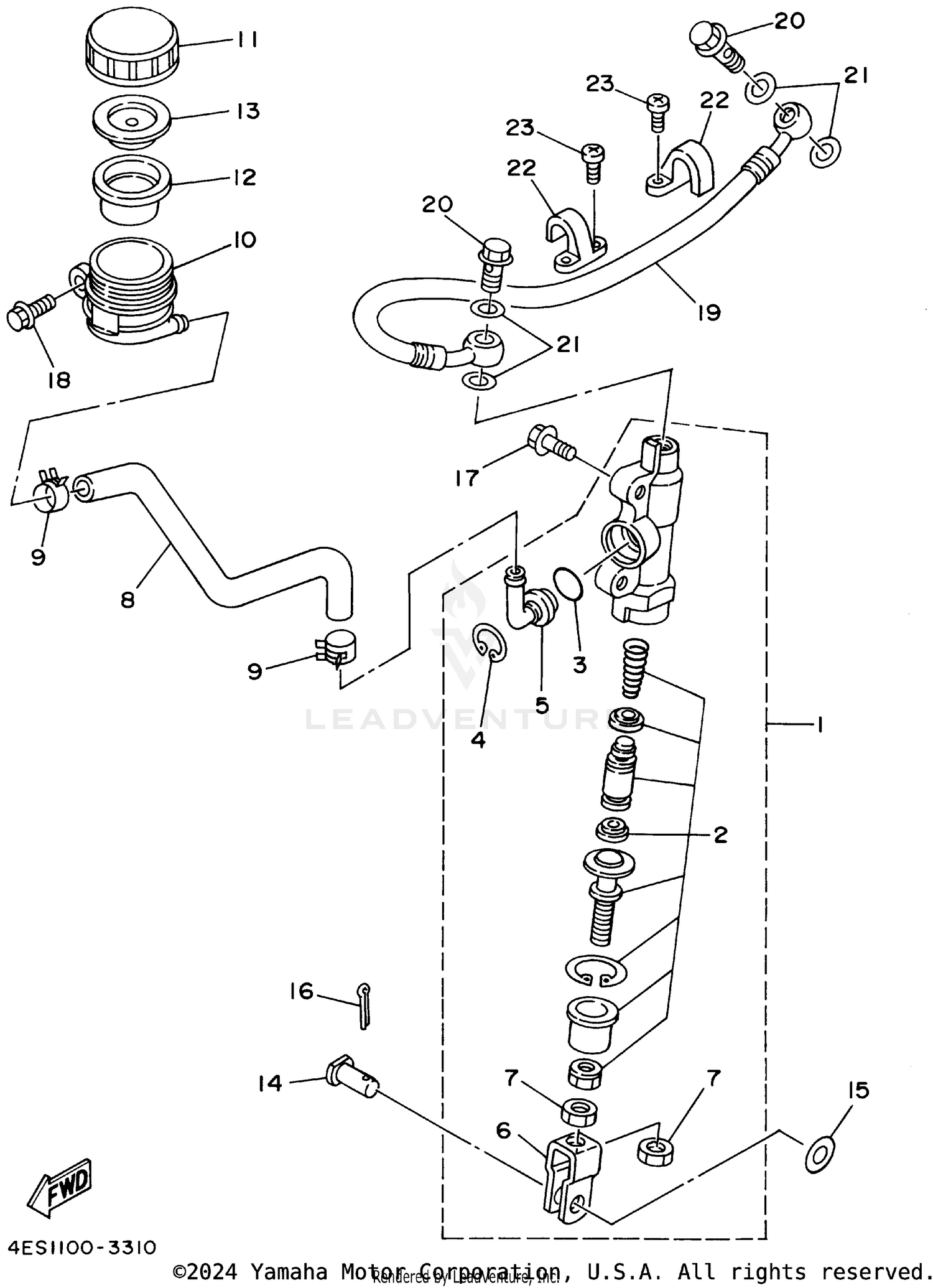 REAR MASTER CYLINDER