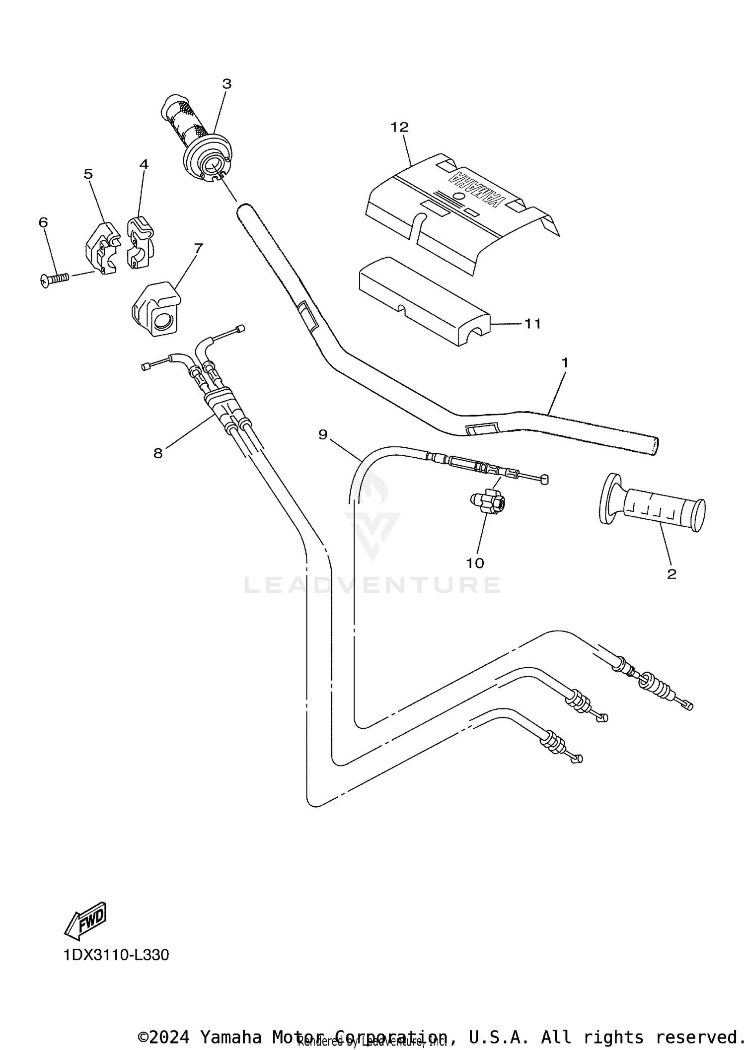 STEERING HANDLE CABLE