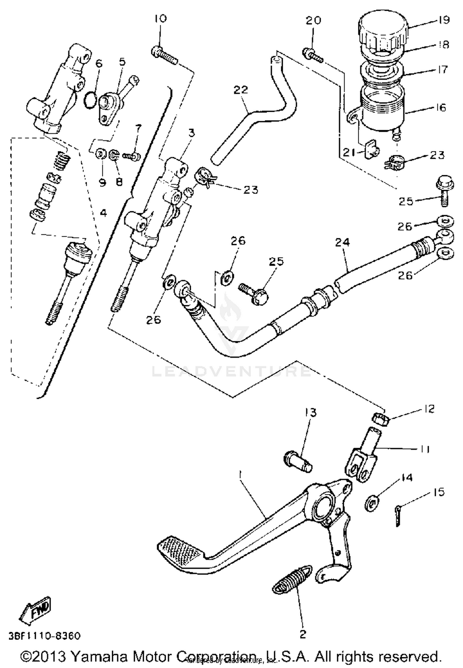REAR MASTER CYLINDER