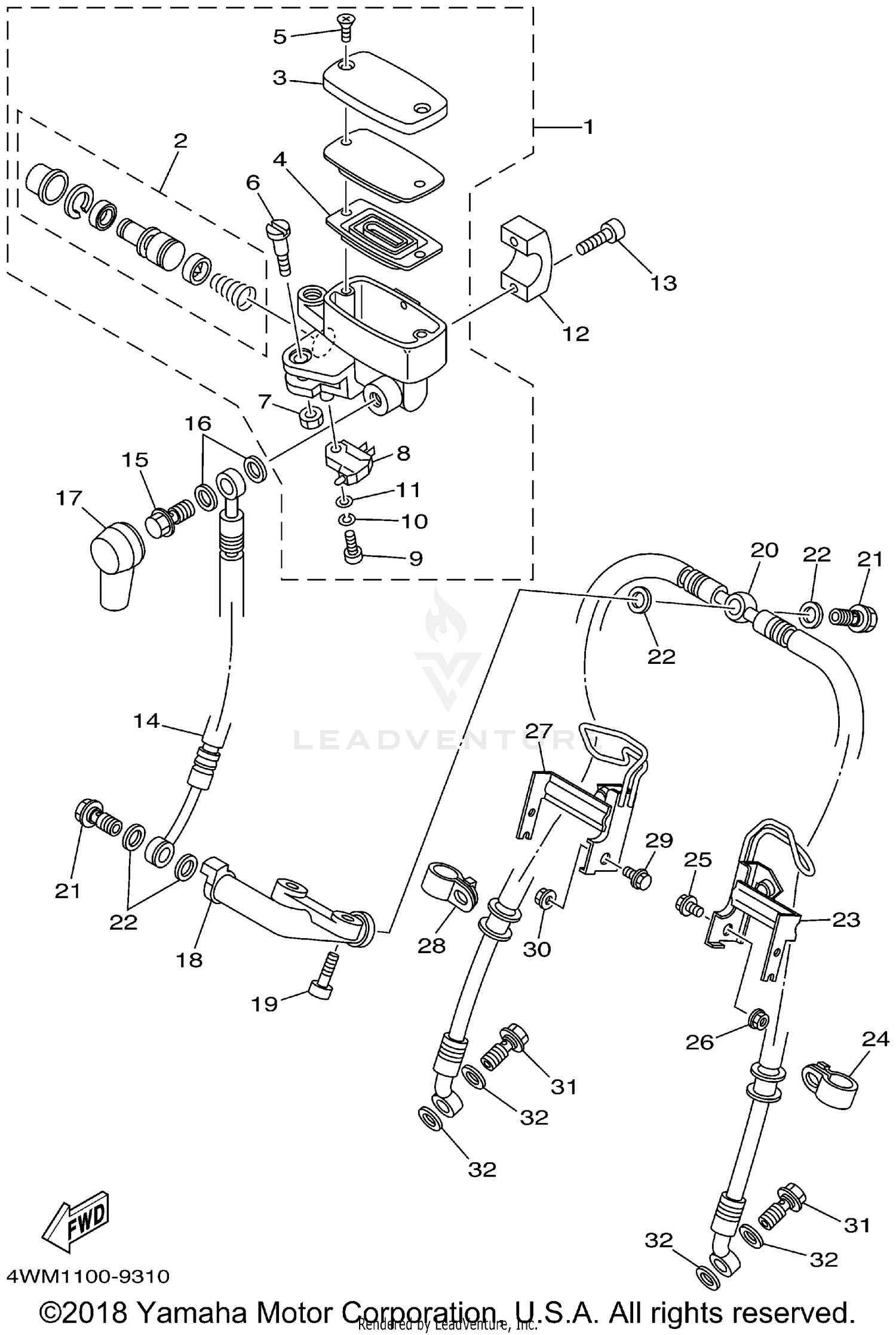 FRONT MASTER CYLINDER