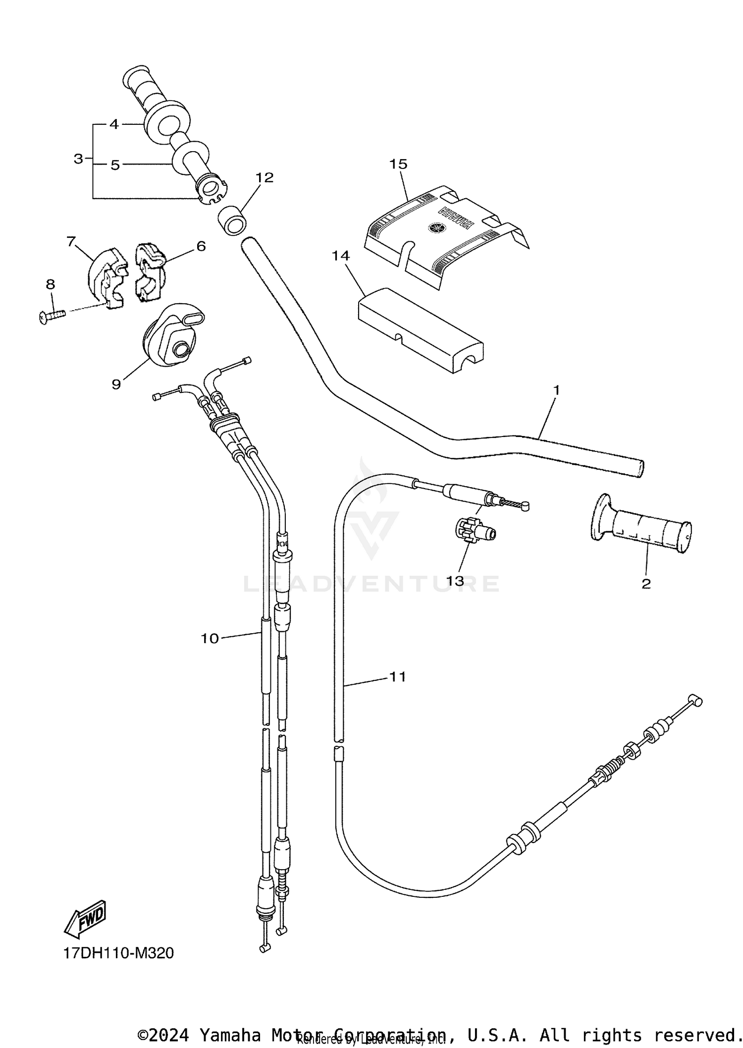 STEERING HANDLE CABLE