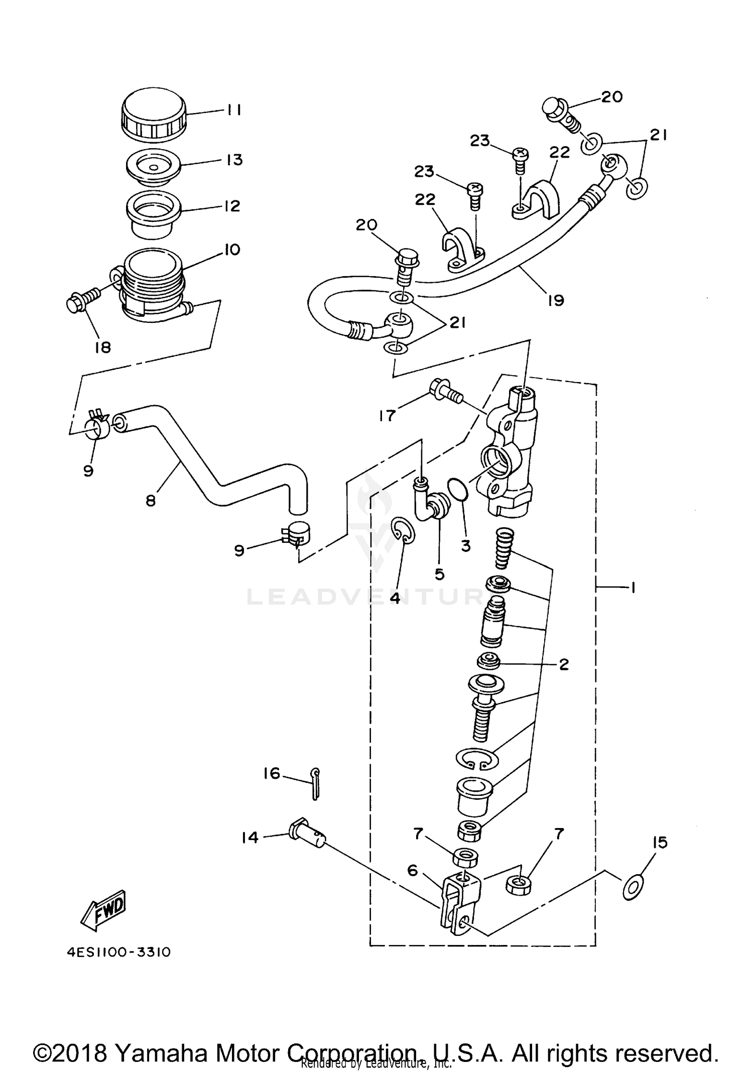 REAR MASTER CYLINDER