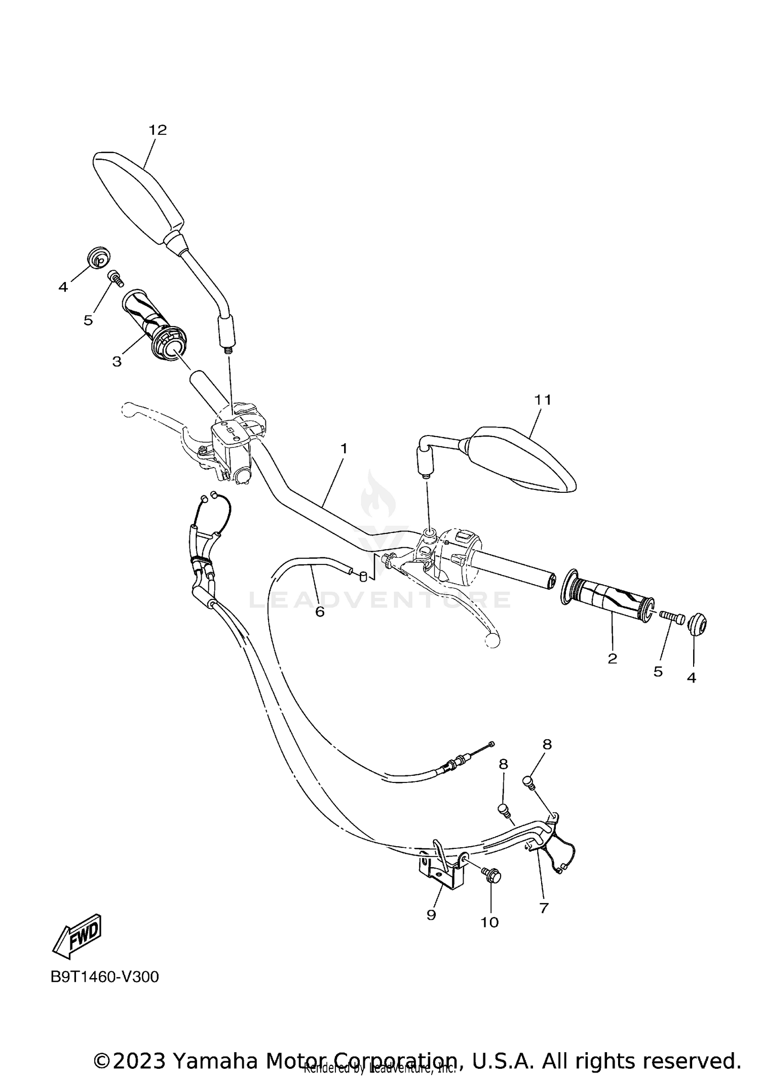 STEERING HANDLE CABLE