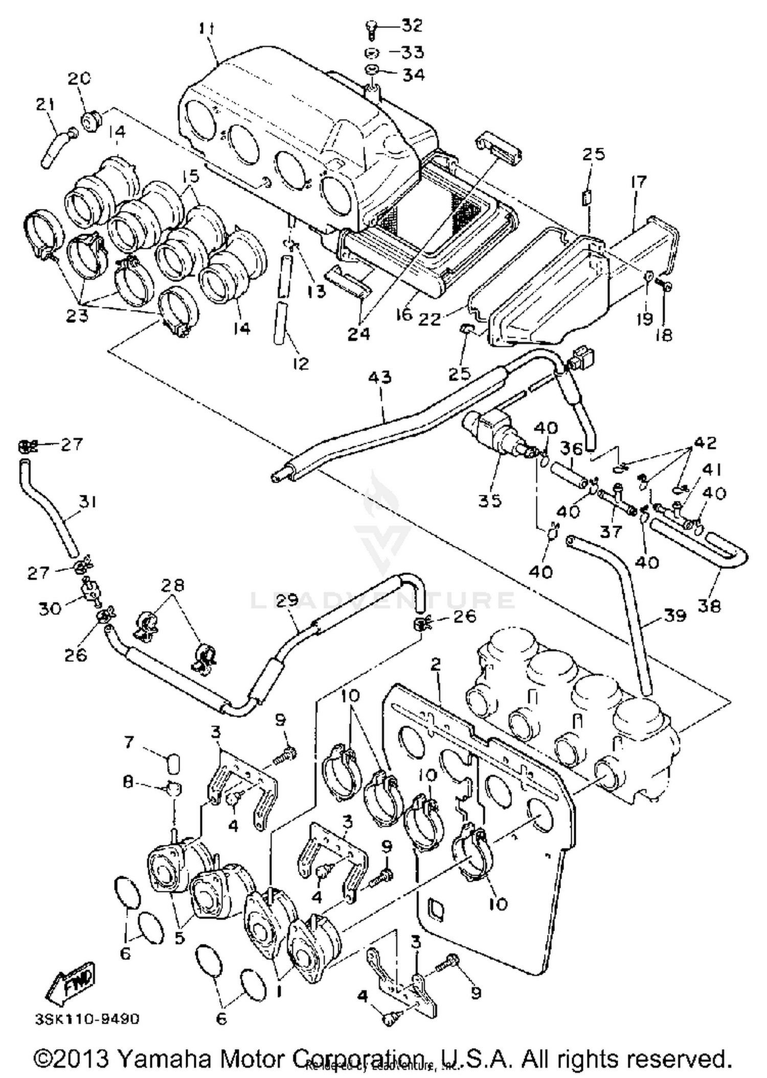 AIR FILTER CALIFORNIA MODEL ONLY