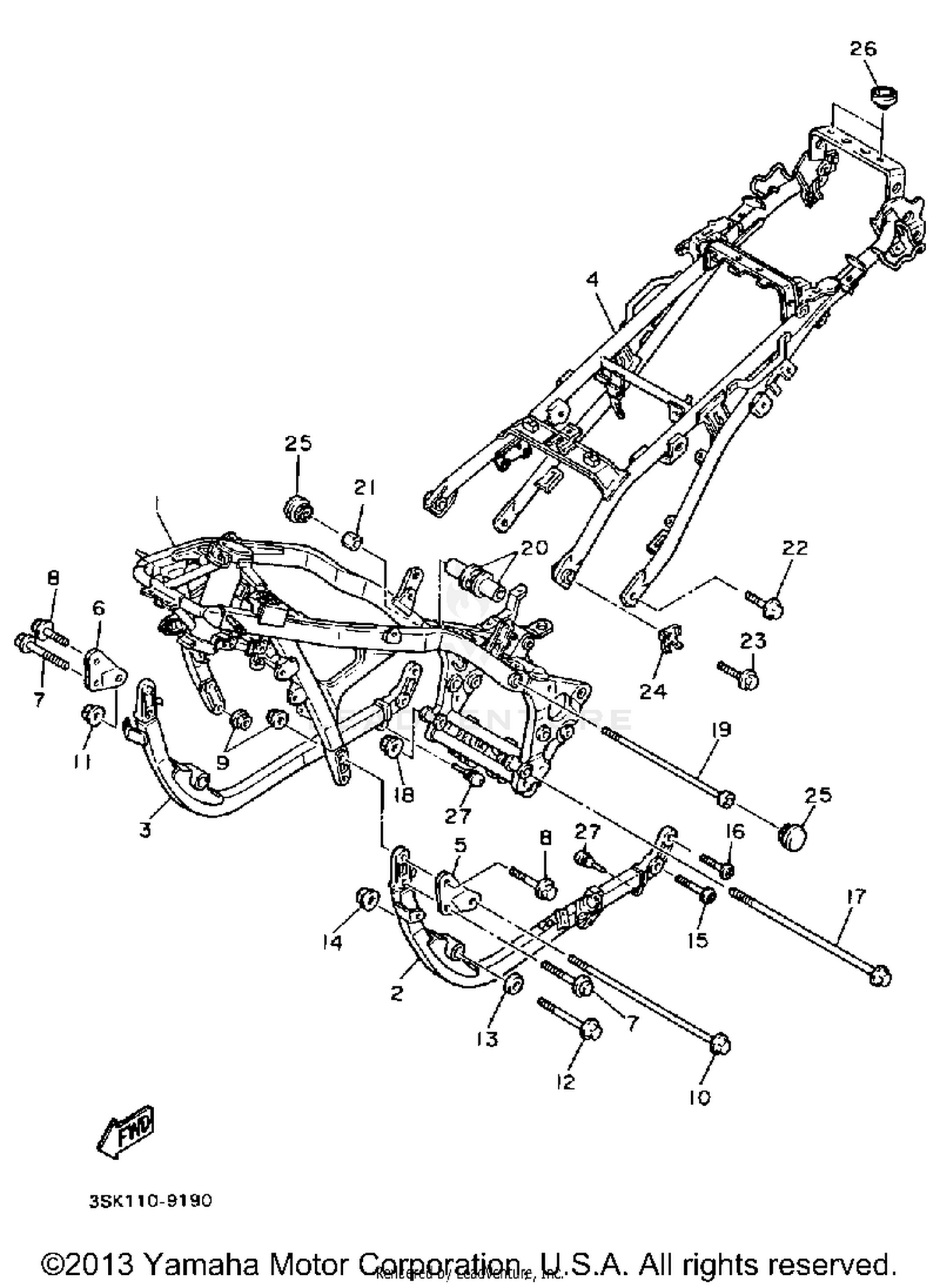FRAME NON CALIFORNIA MODEL