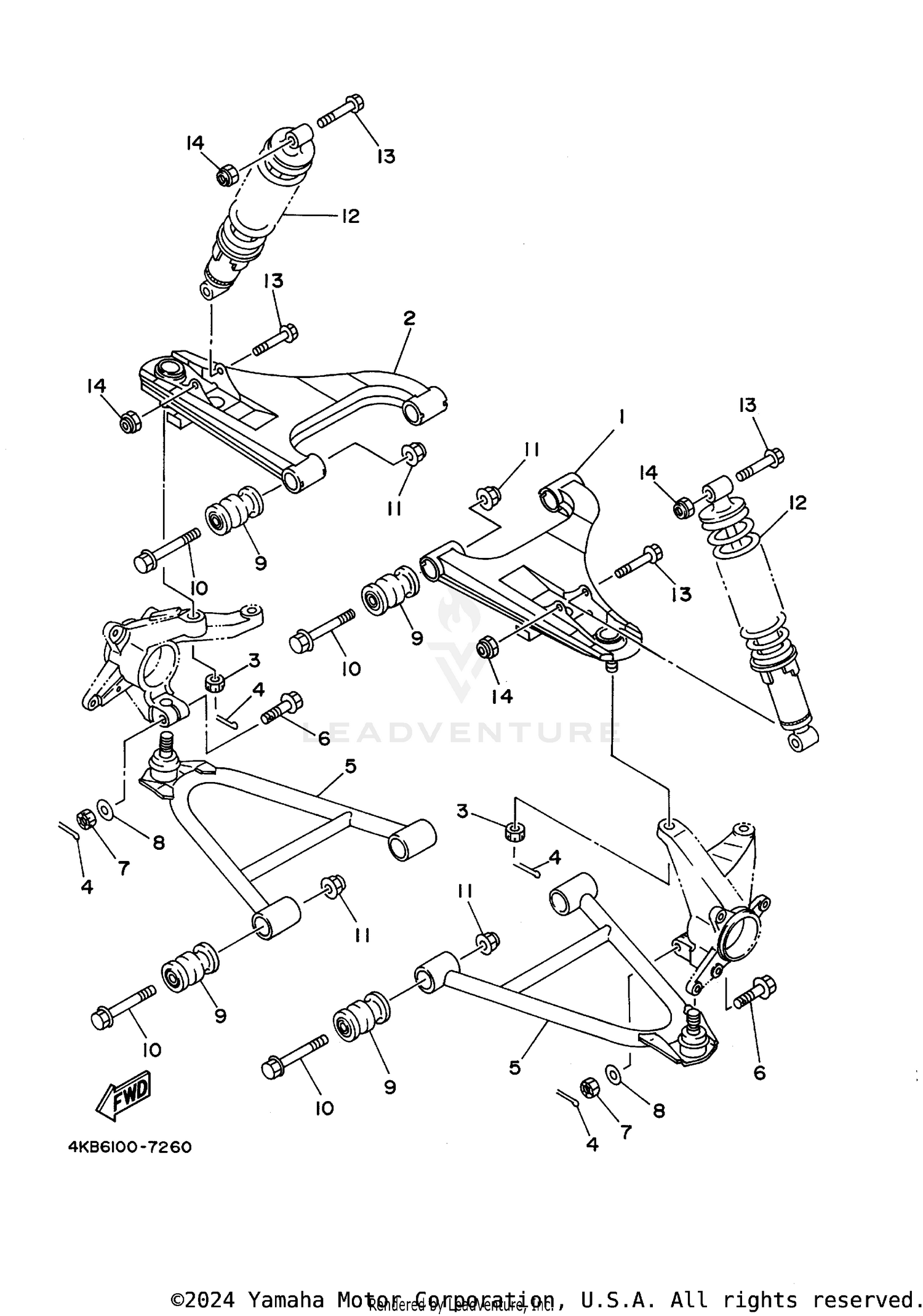 FRONT SUSPENSION. WHEEL