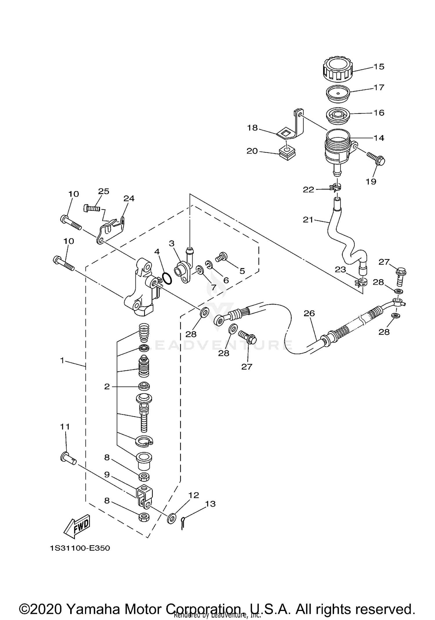 REAR MASTER CYLINDER