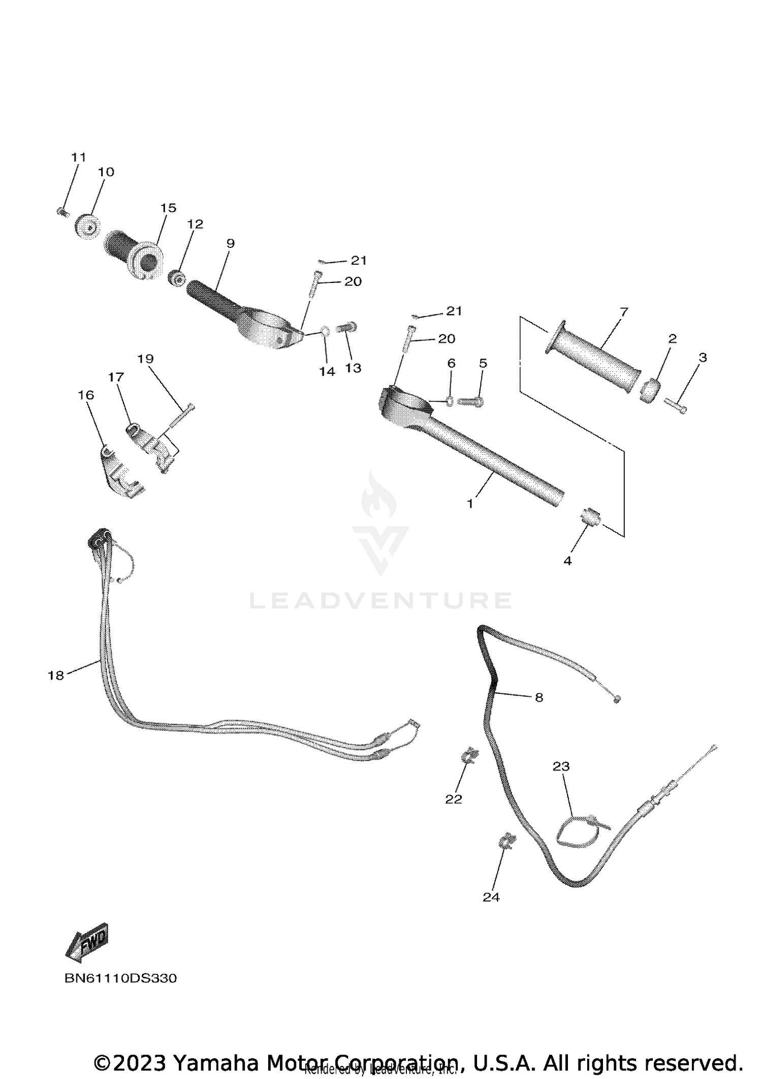 STEERING HANDLE & CABLE