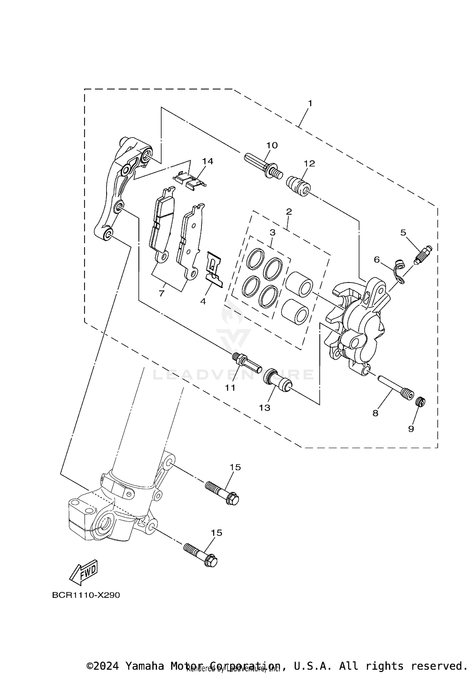 FRONT BRAKE CALIPER
