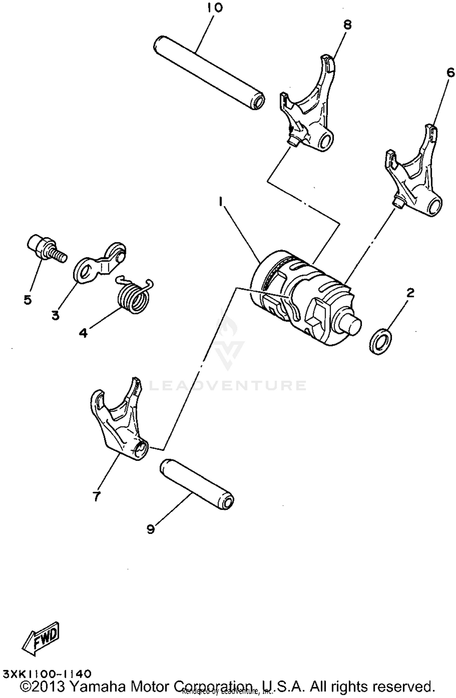 SHIFT CAM SHIFT FORK