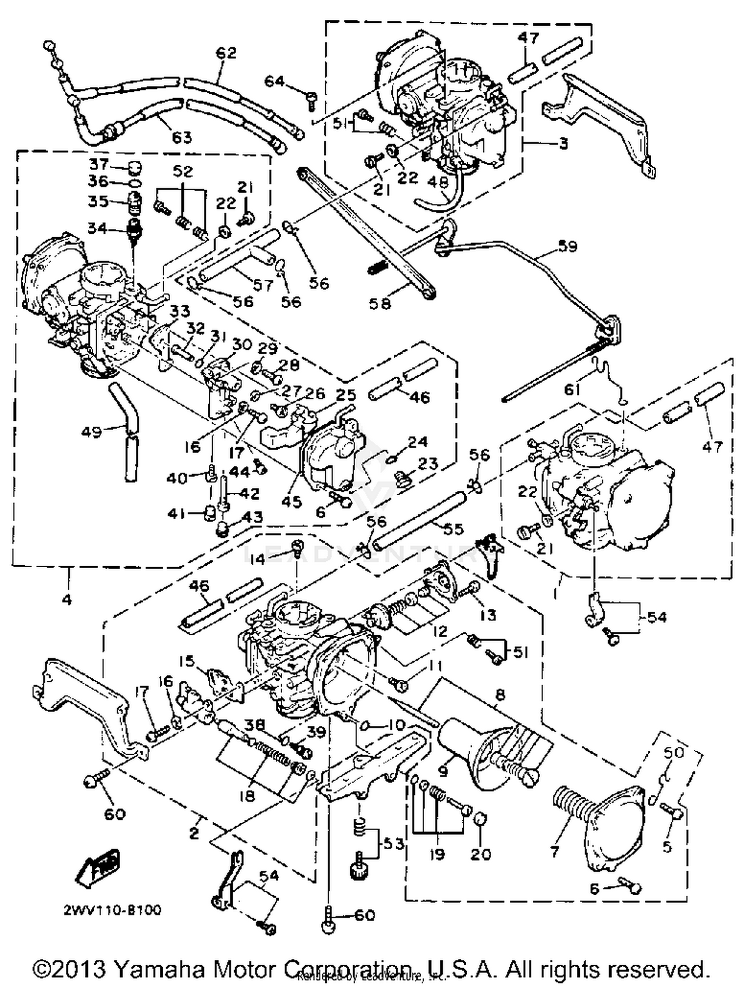 CARBURETOR NON CALIFORNIA MODEL