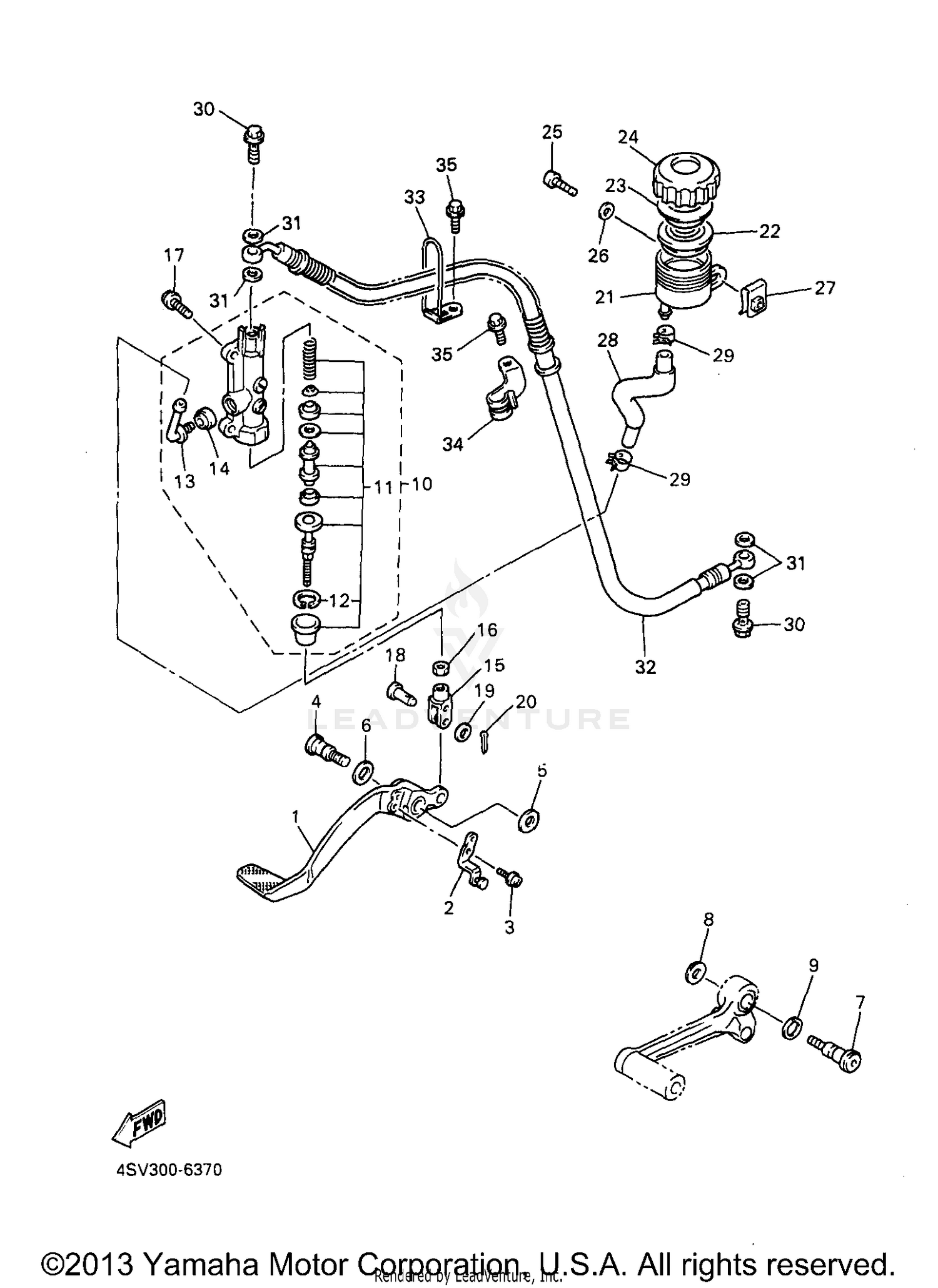 REAR MASTER CYLINDER