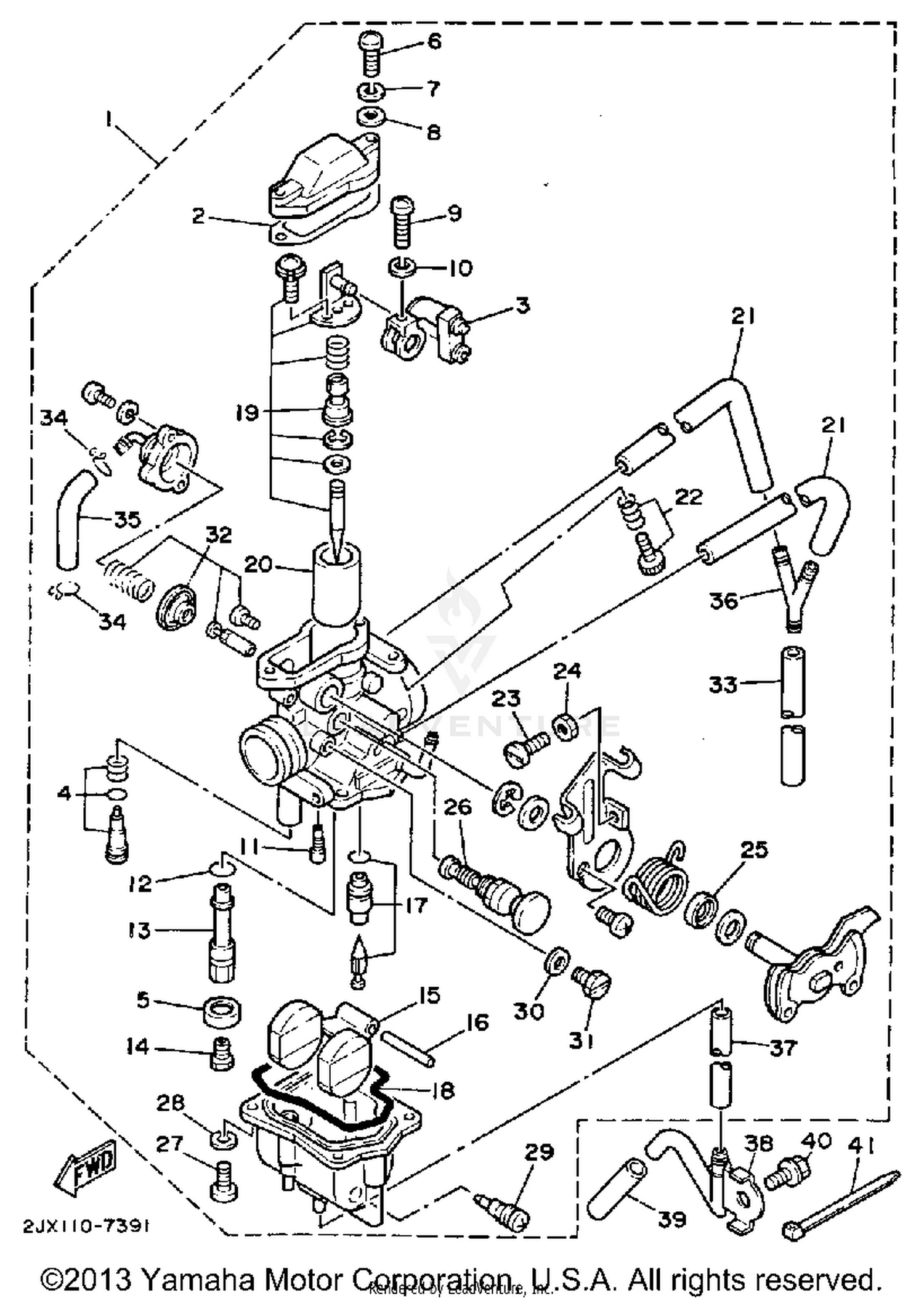 CARBURETOR CALIFORNIA MODEL ONLY