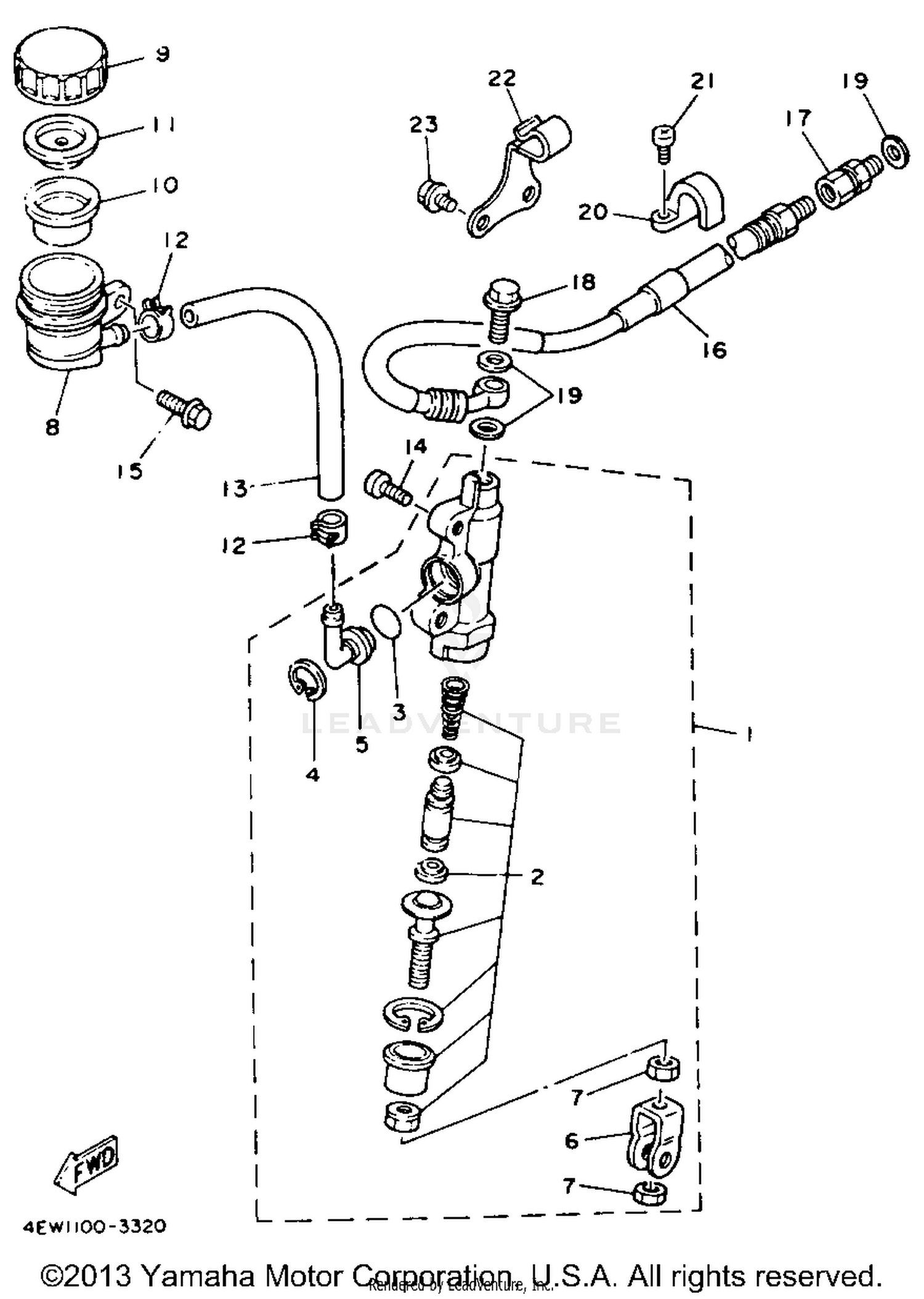 REAR MASTER CYLINDER