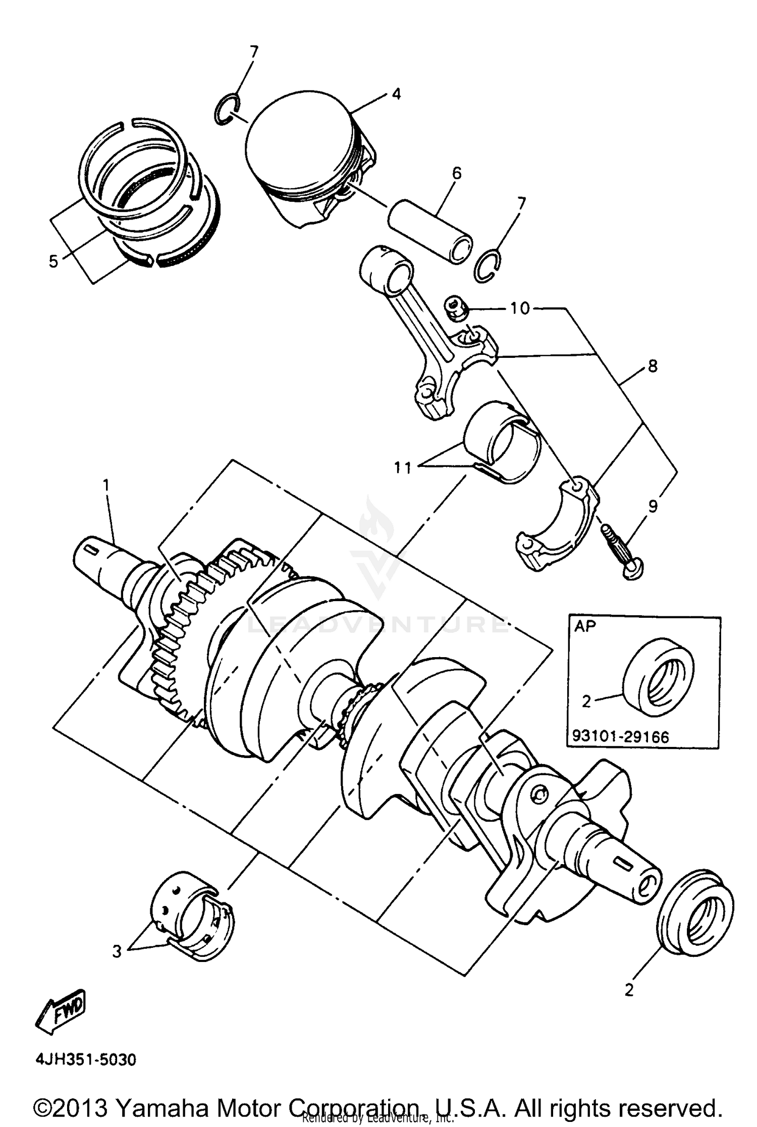 CRANKSHAFT PISTON