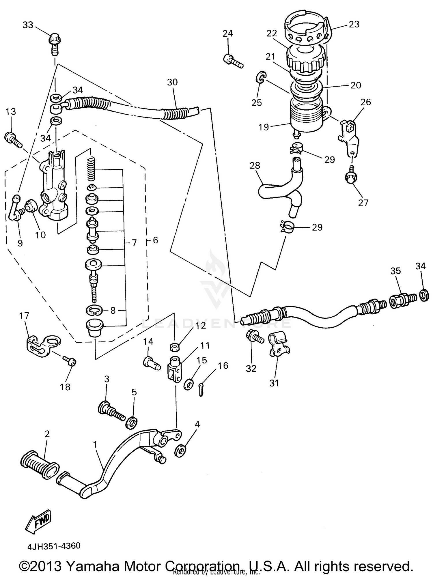 REAR MASTER CYLINDER