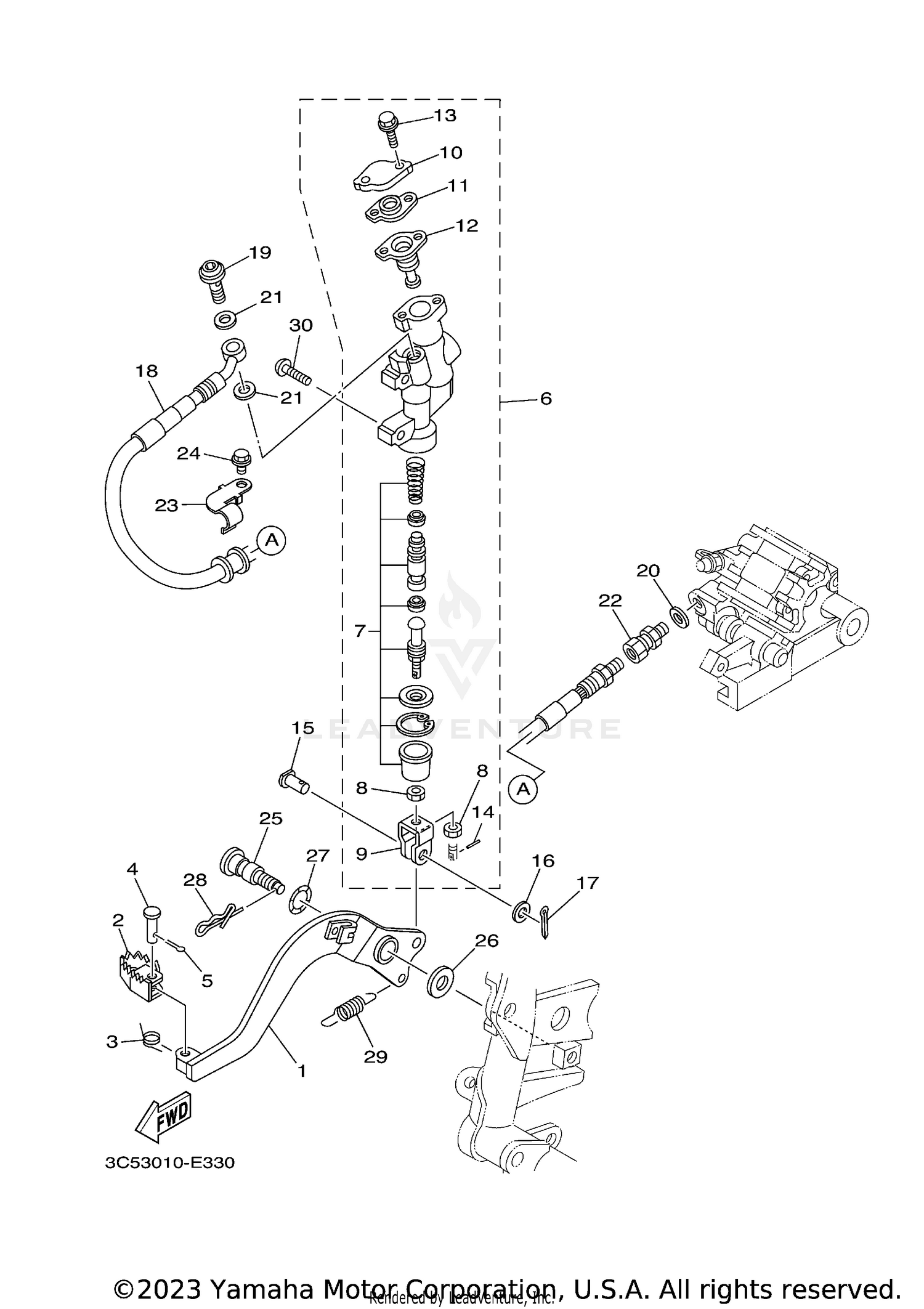 REAR MASTER CYLINDER