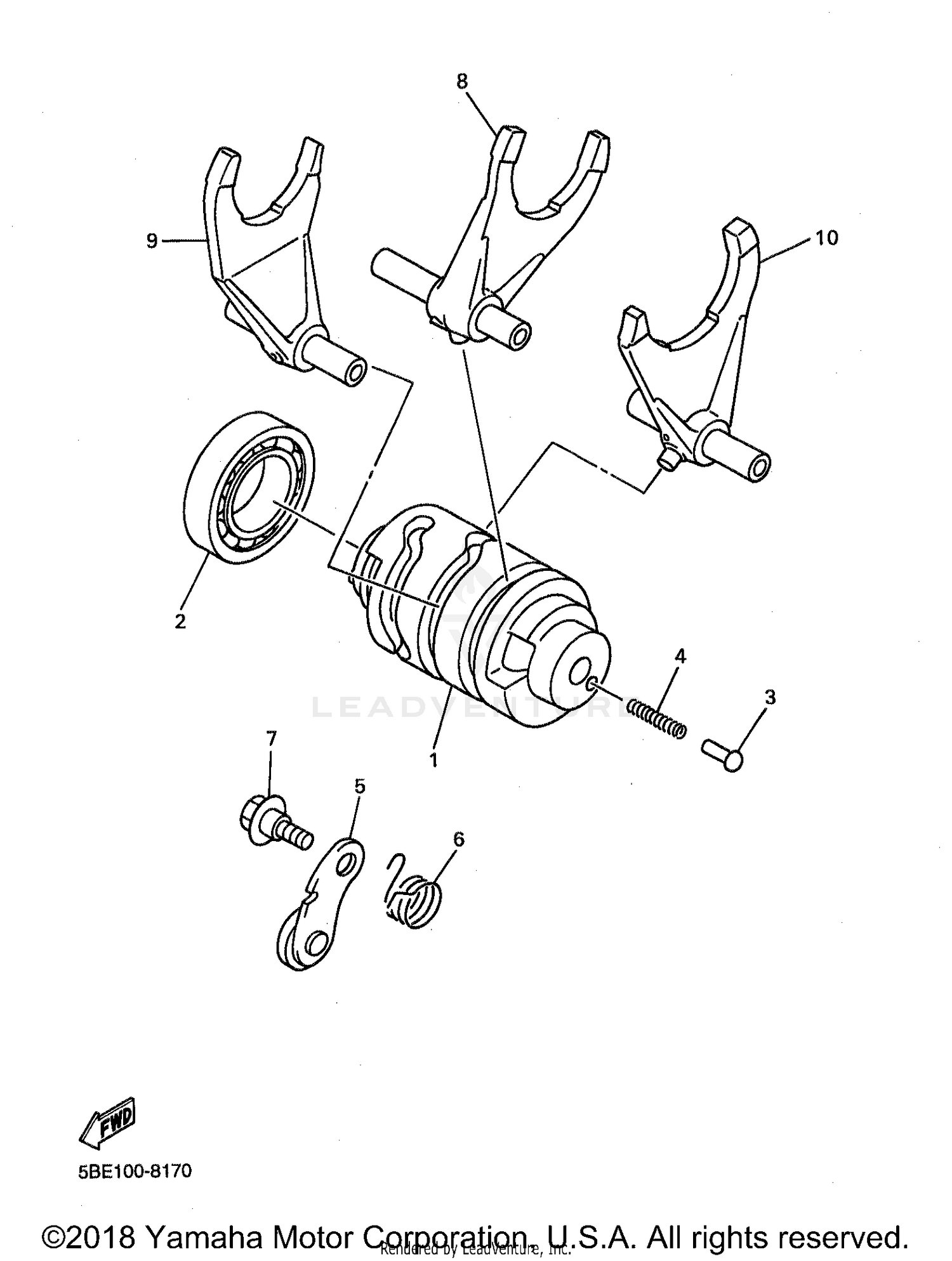 SHIFT CAM SHIFT FORK