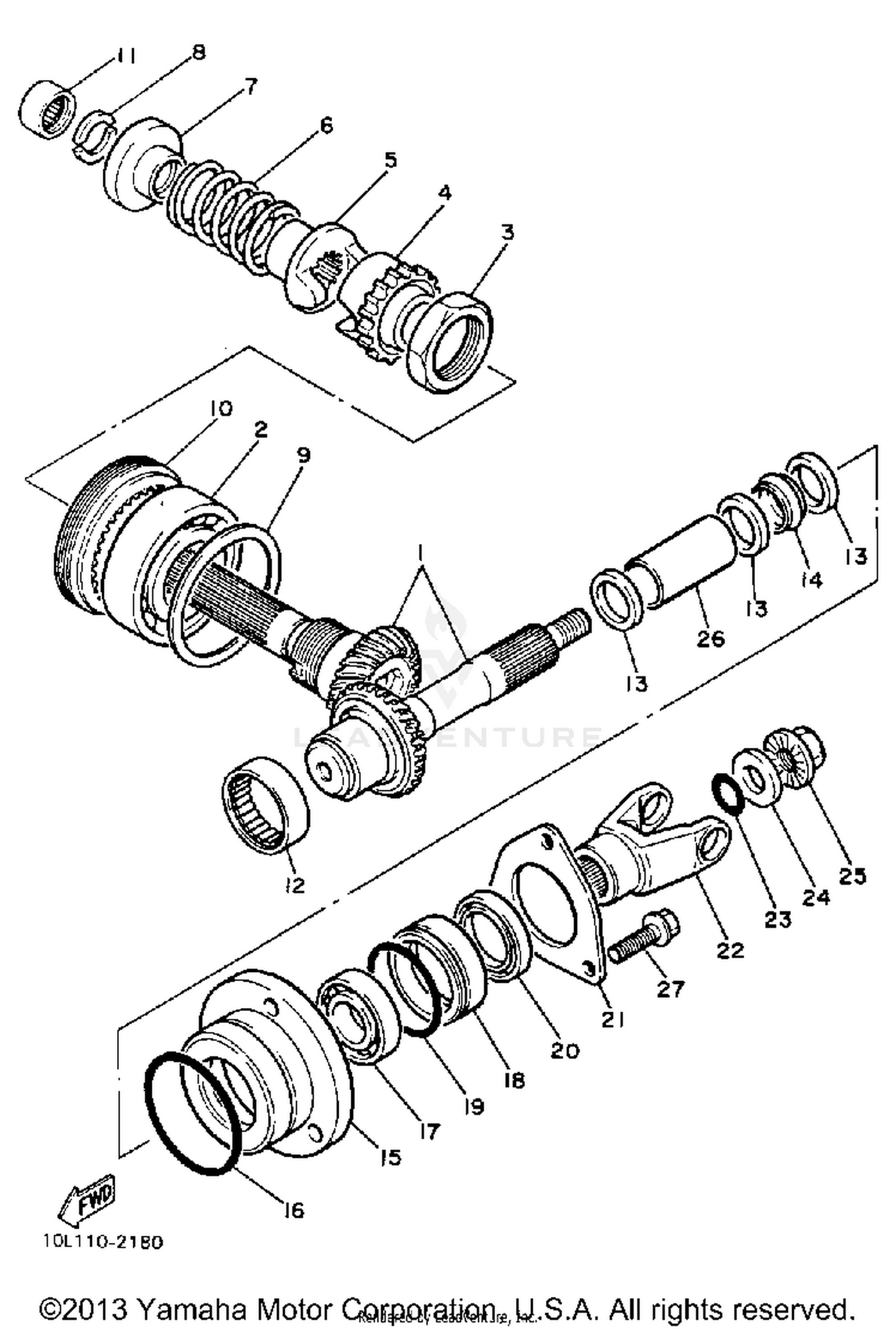 MIDDLE DRIVE GEAR