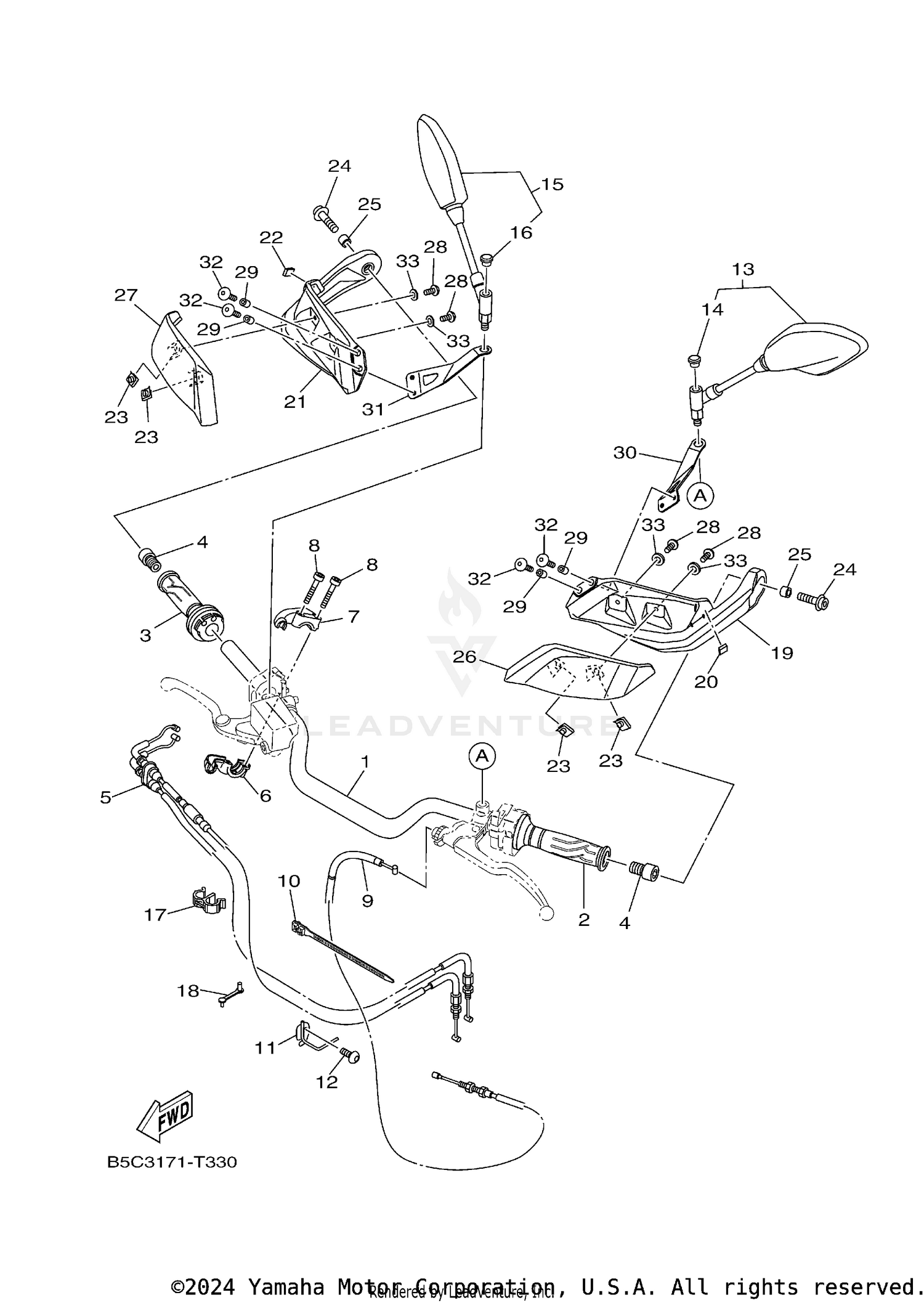 STEERING HANDLE CABLE
