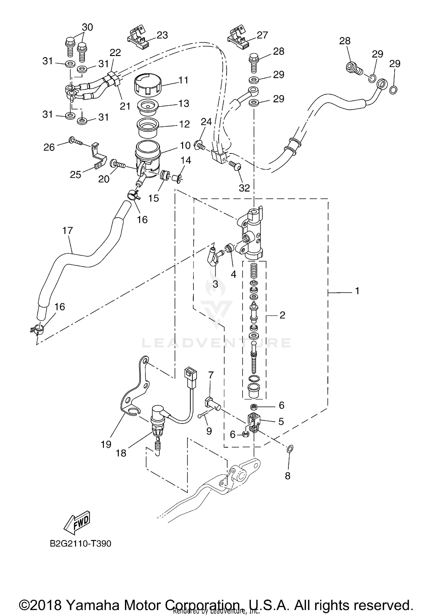REAR MASTER CYLINDER