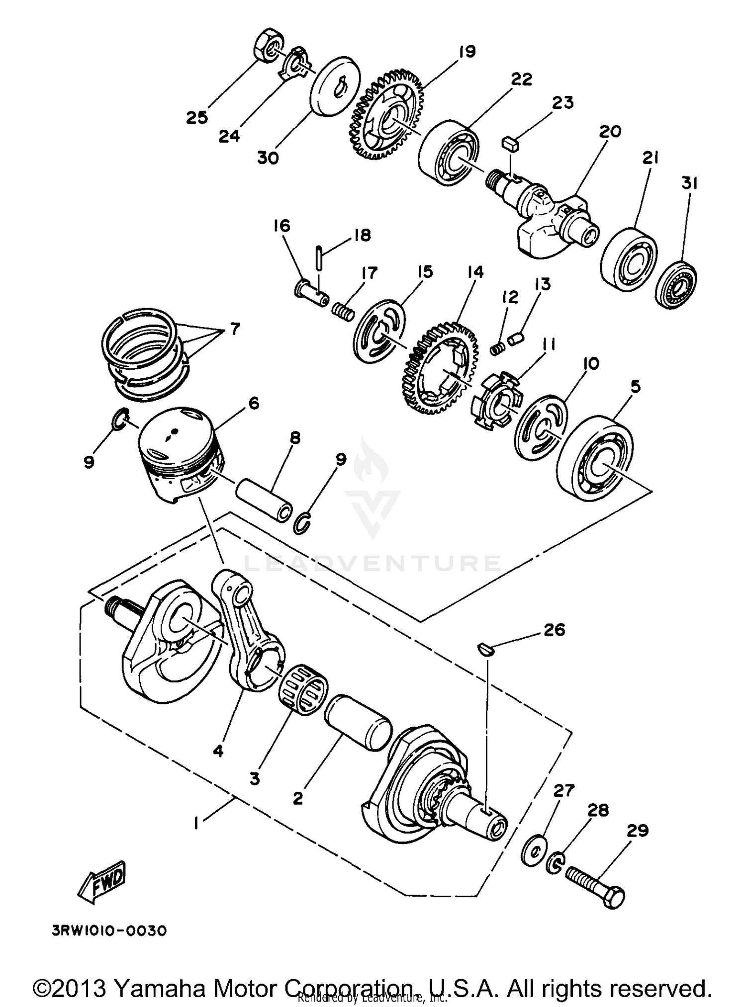CRANKSHAFT PISTON