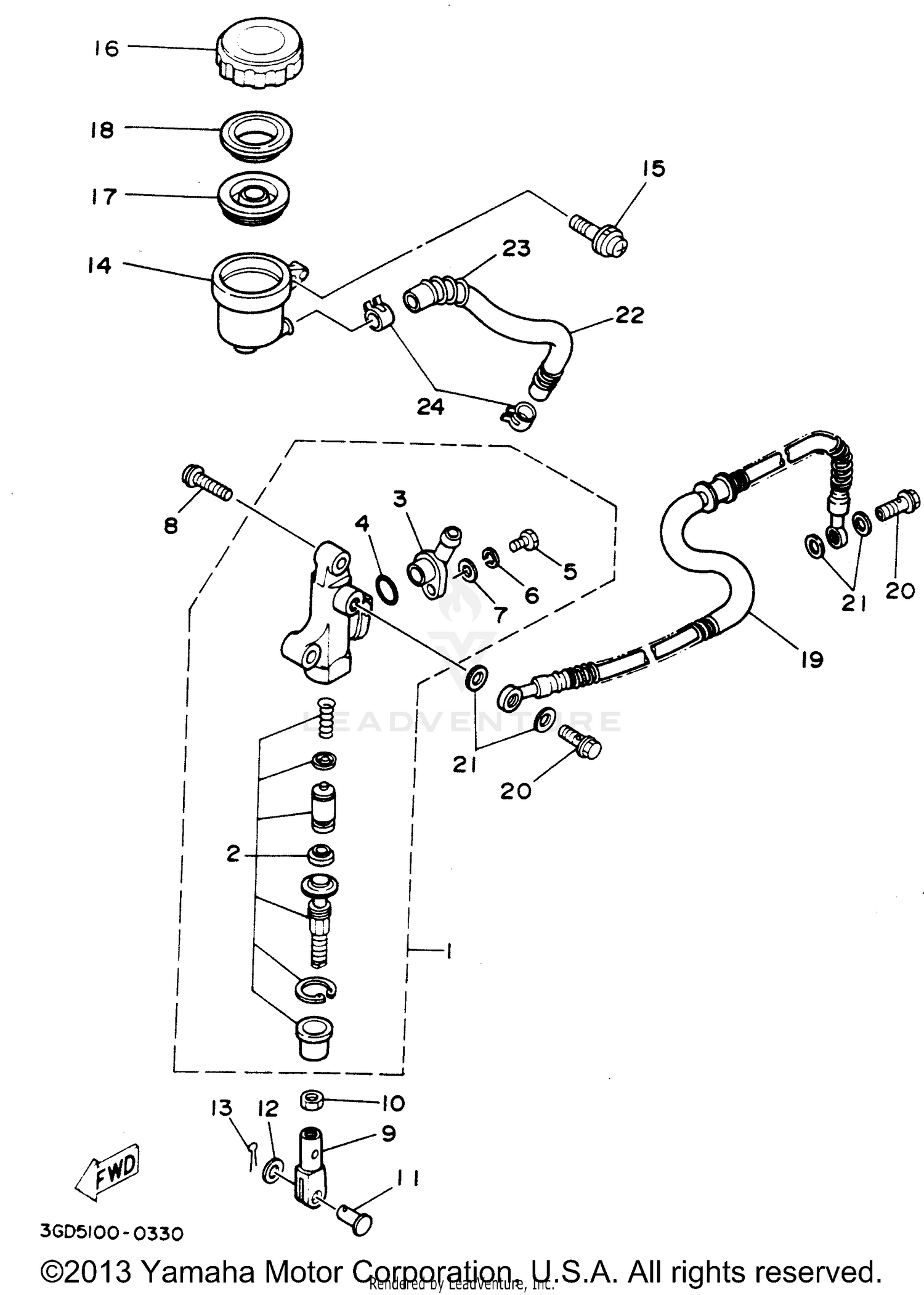 REAR MASTER CYLINDER
