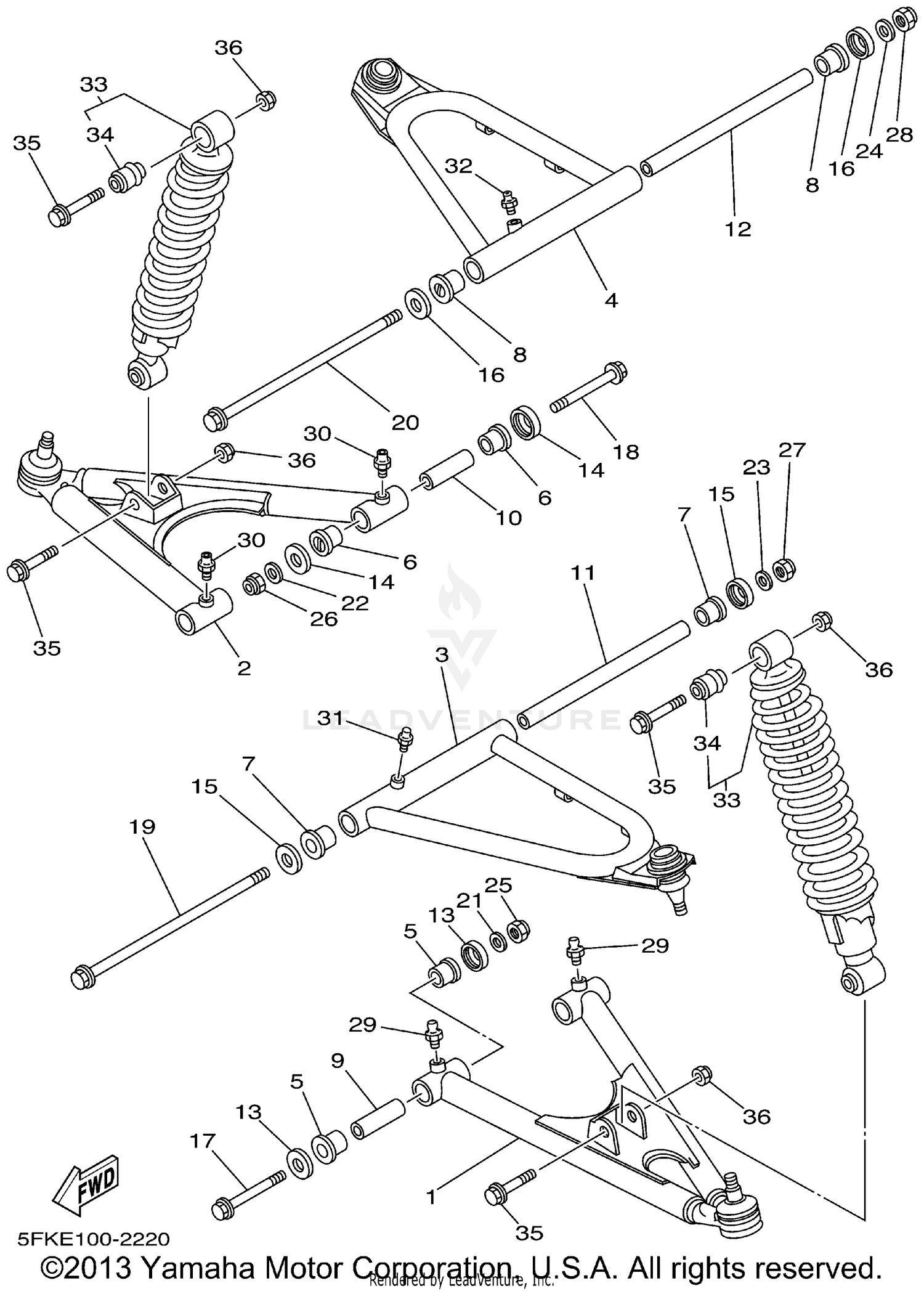 FRONT SUSPENSION. WHEEL