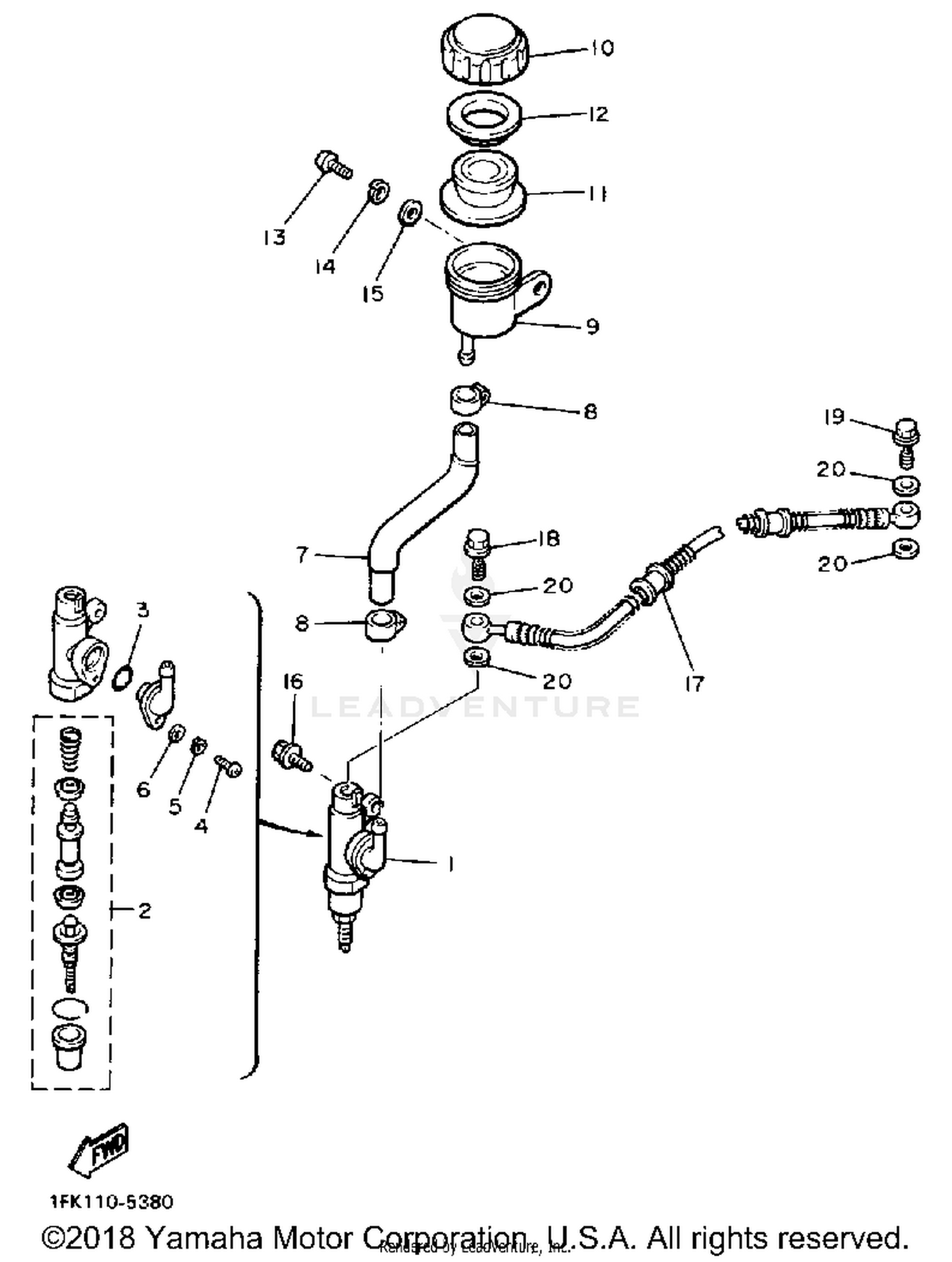 REAR MASTER CYLINDER