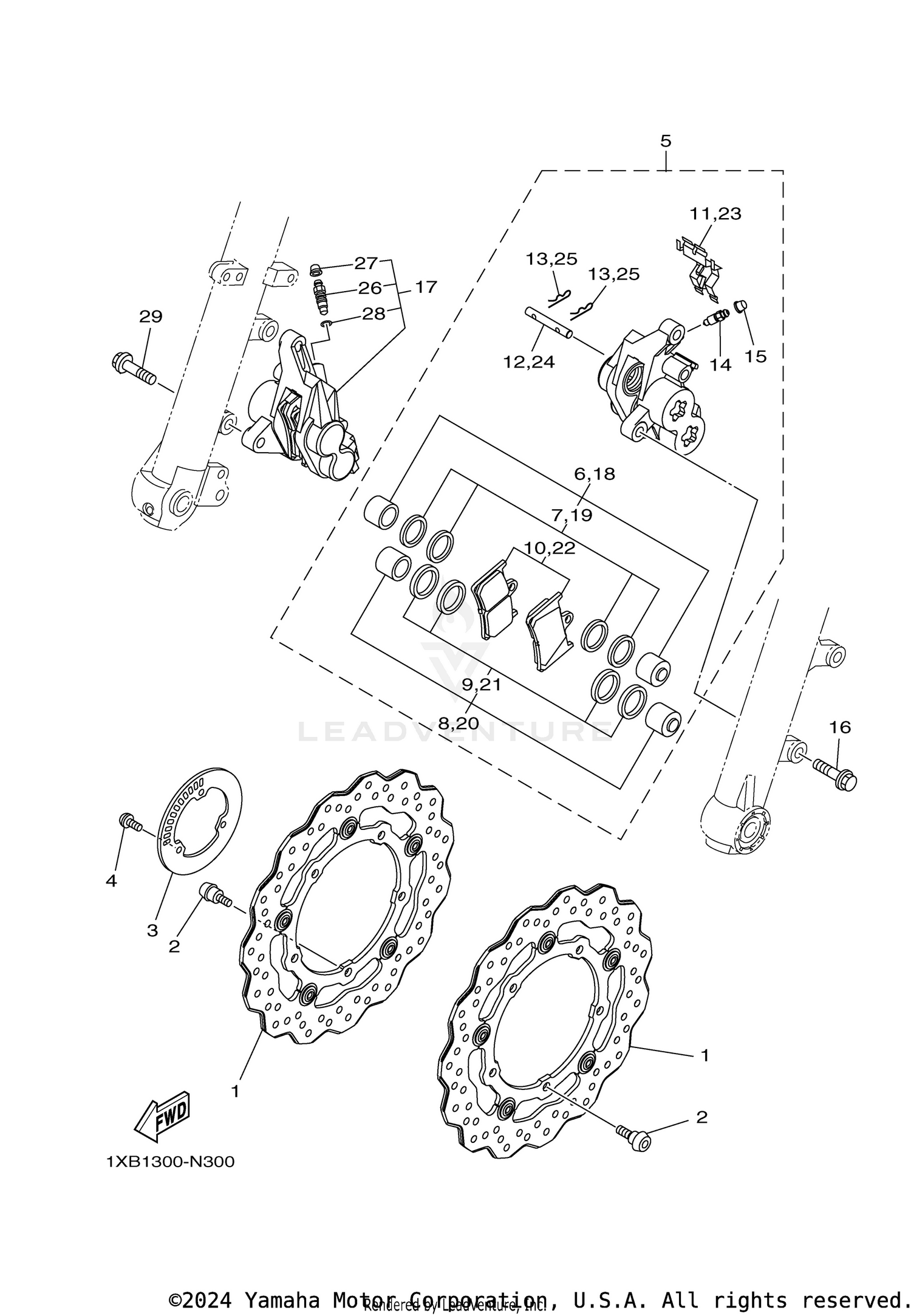 FRONT BRAKE CALIPER