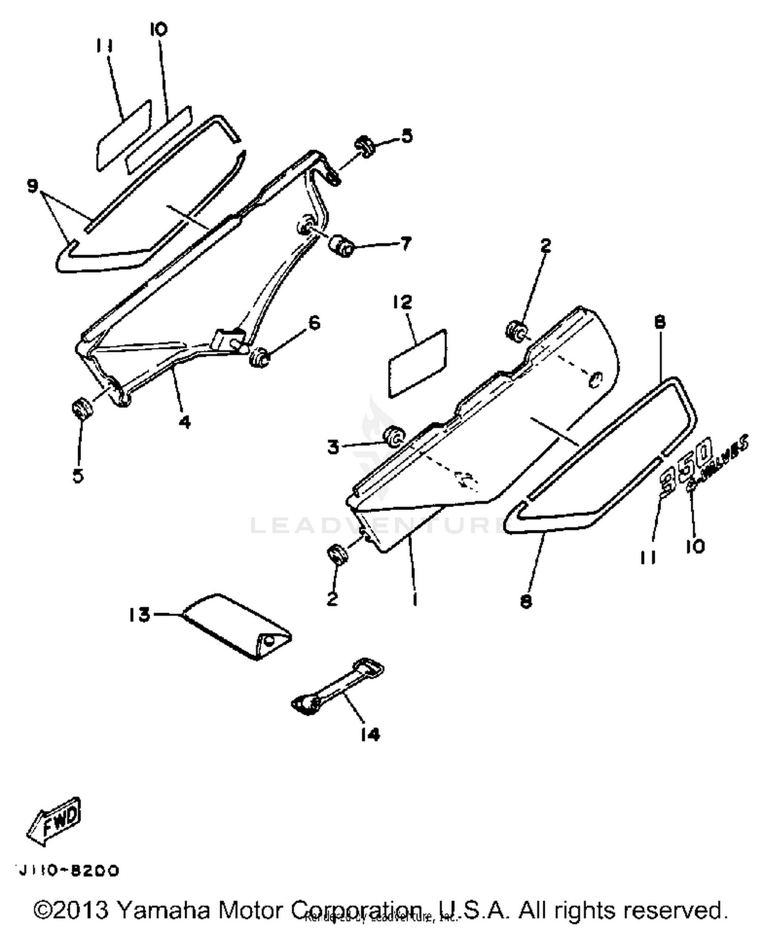 SIDE COVER (NON-CALIFORNIA MODEL)