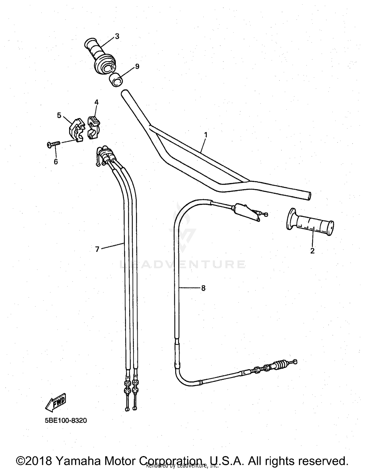 STEERING HANDLE CABLE