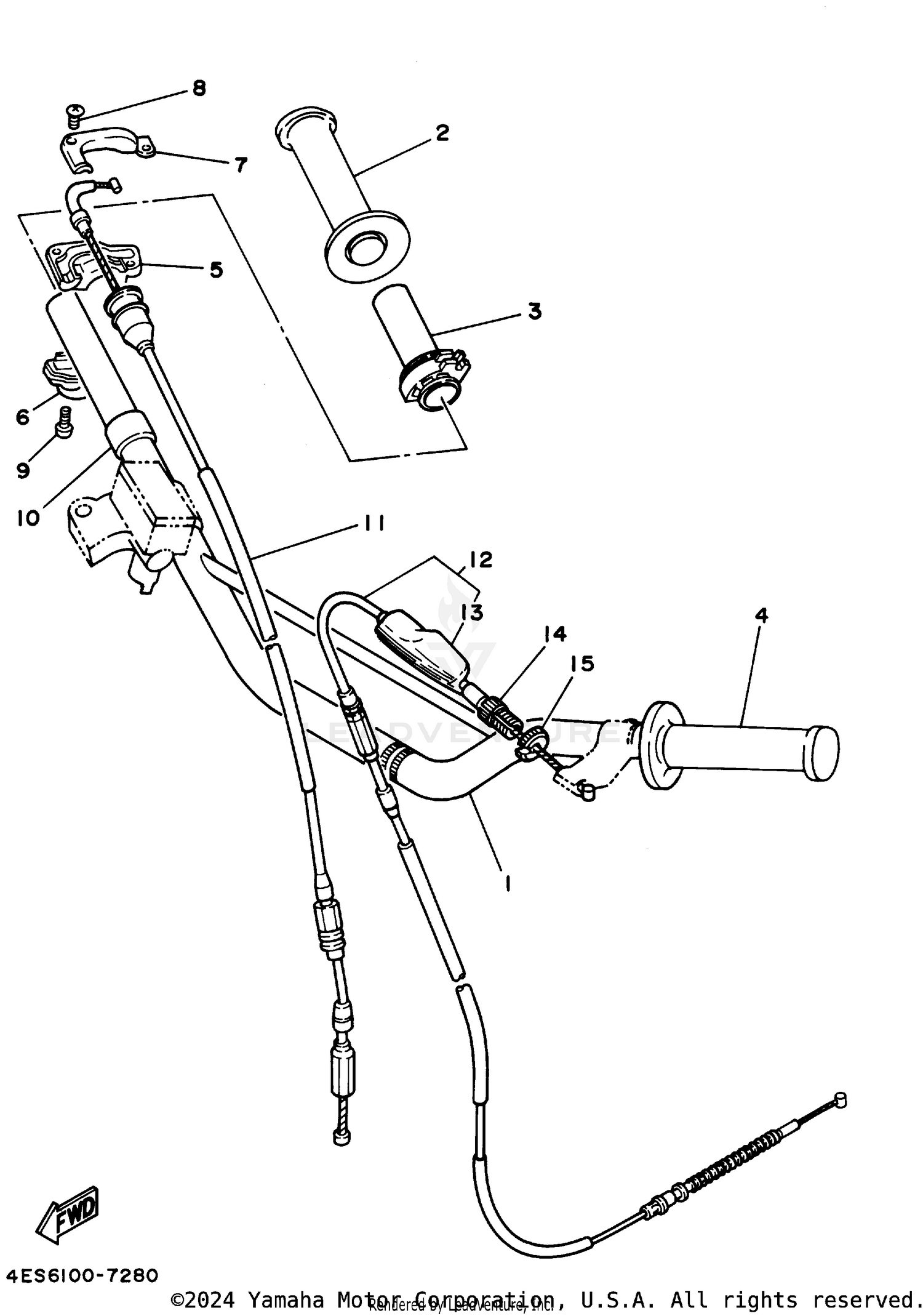 STEERING HANDLE CABLE