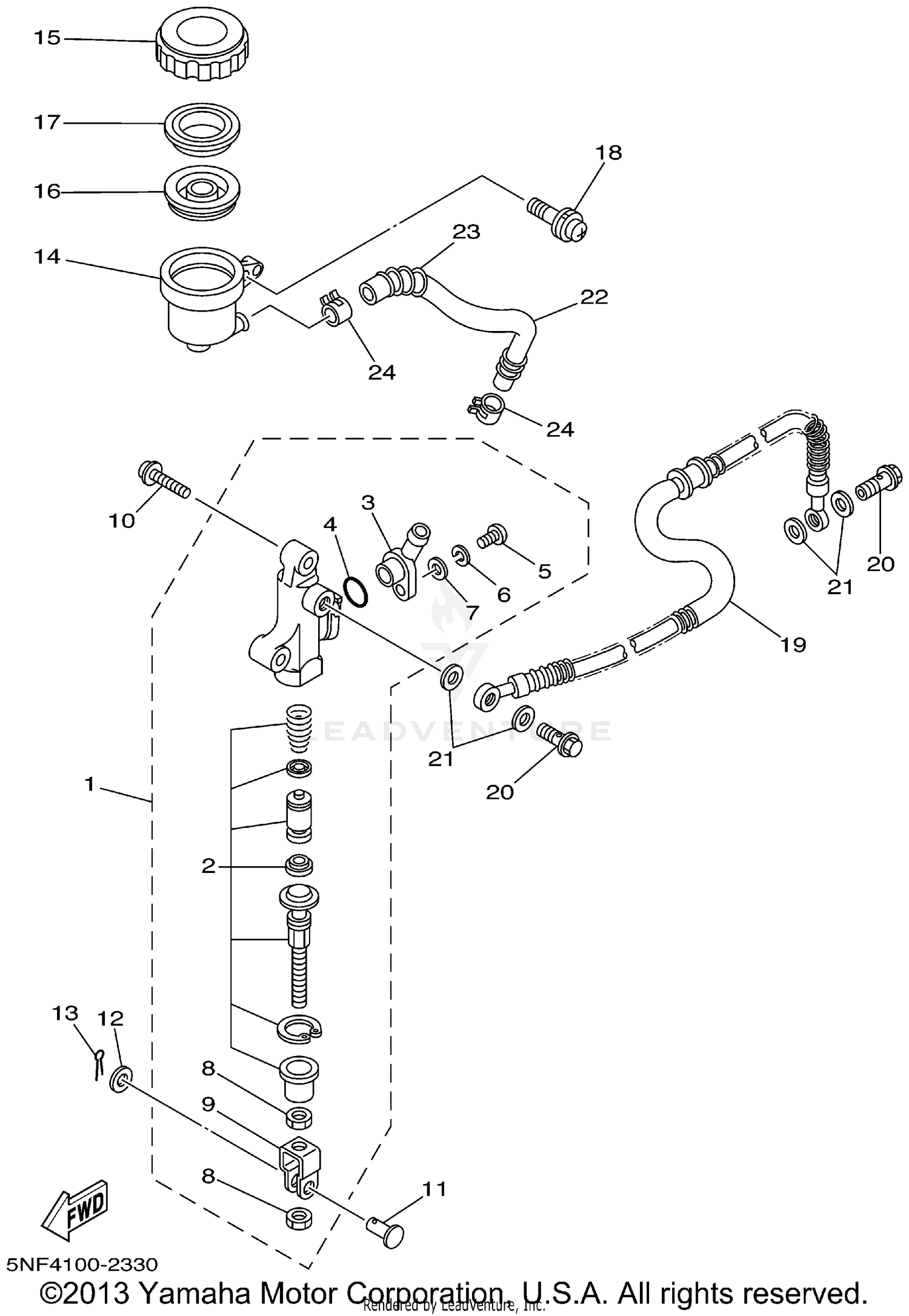 REAR MASTER CYLINDER
