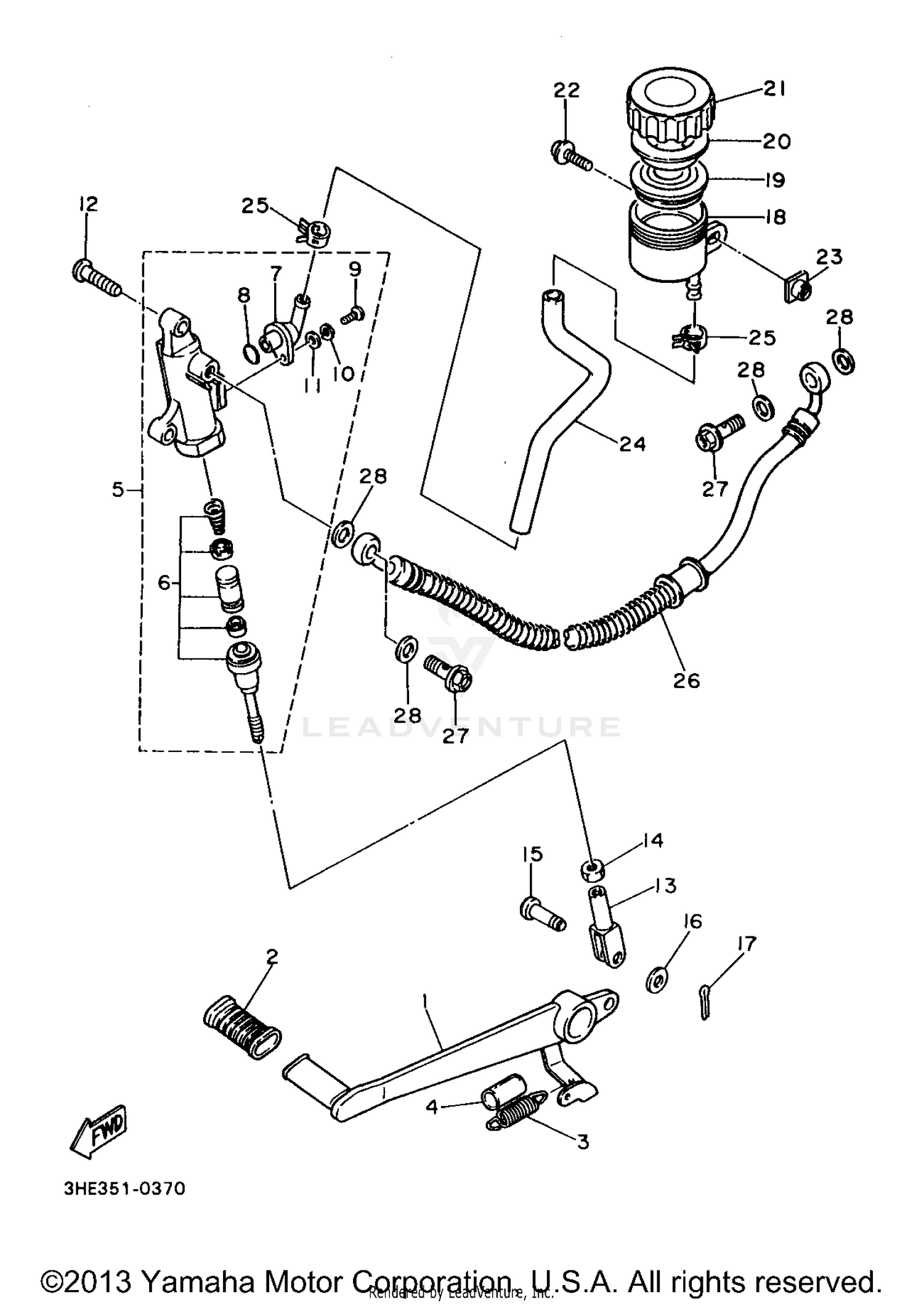 REAR MASTER CYLINDER