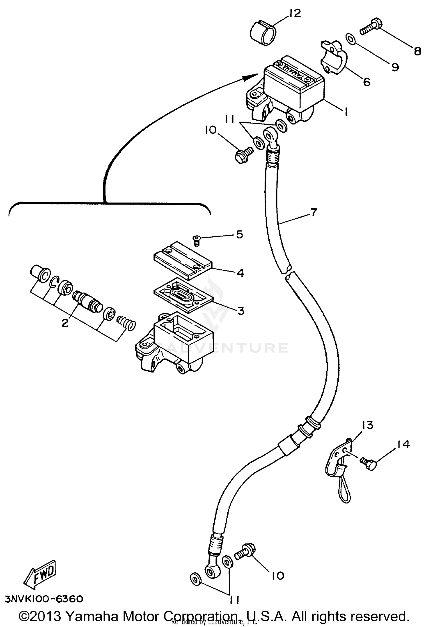FRONT MASTER CYLINDER