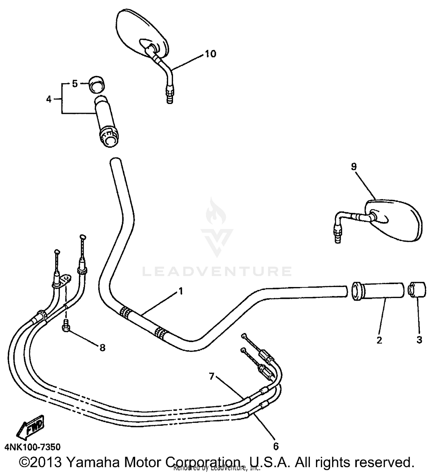 STEERING HANDLE CABLE