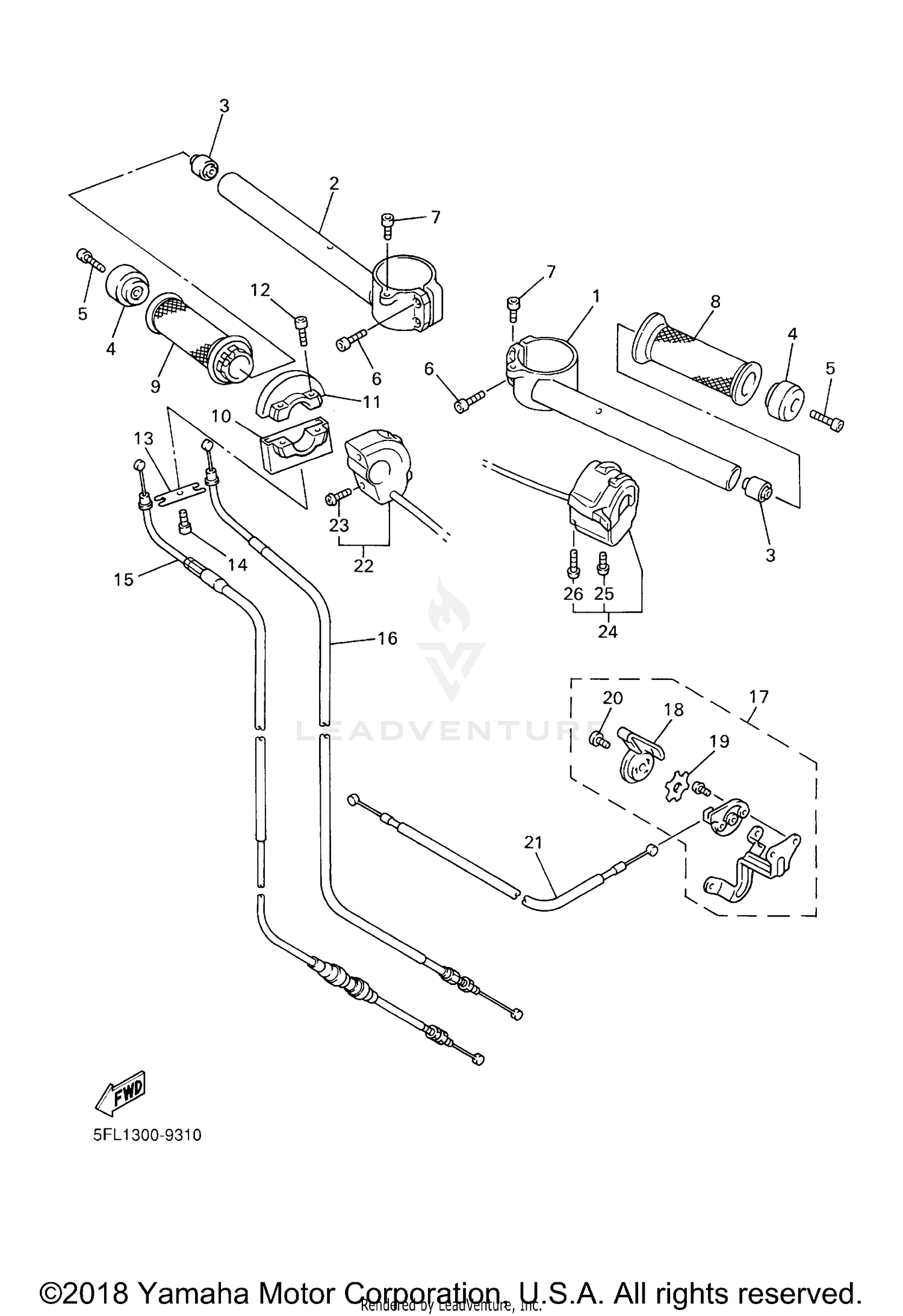 STEERING HANDLE CABLE