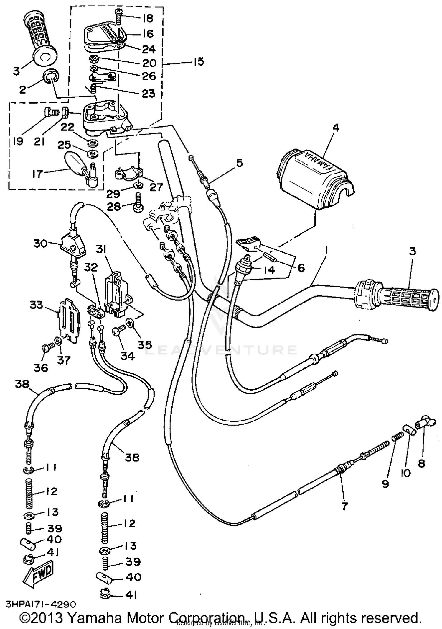 STEERING HANDLE- CABLE