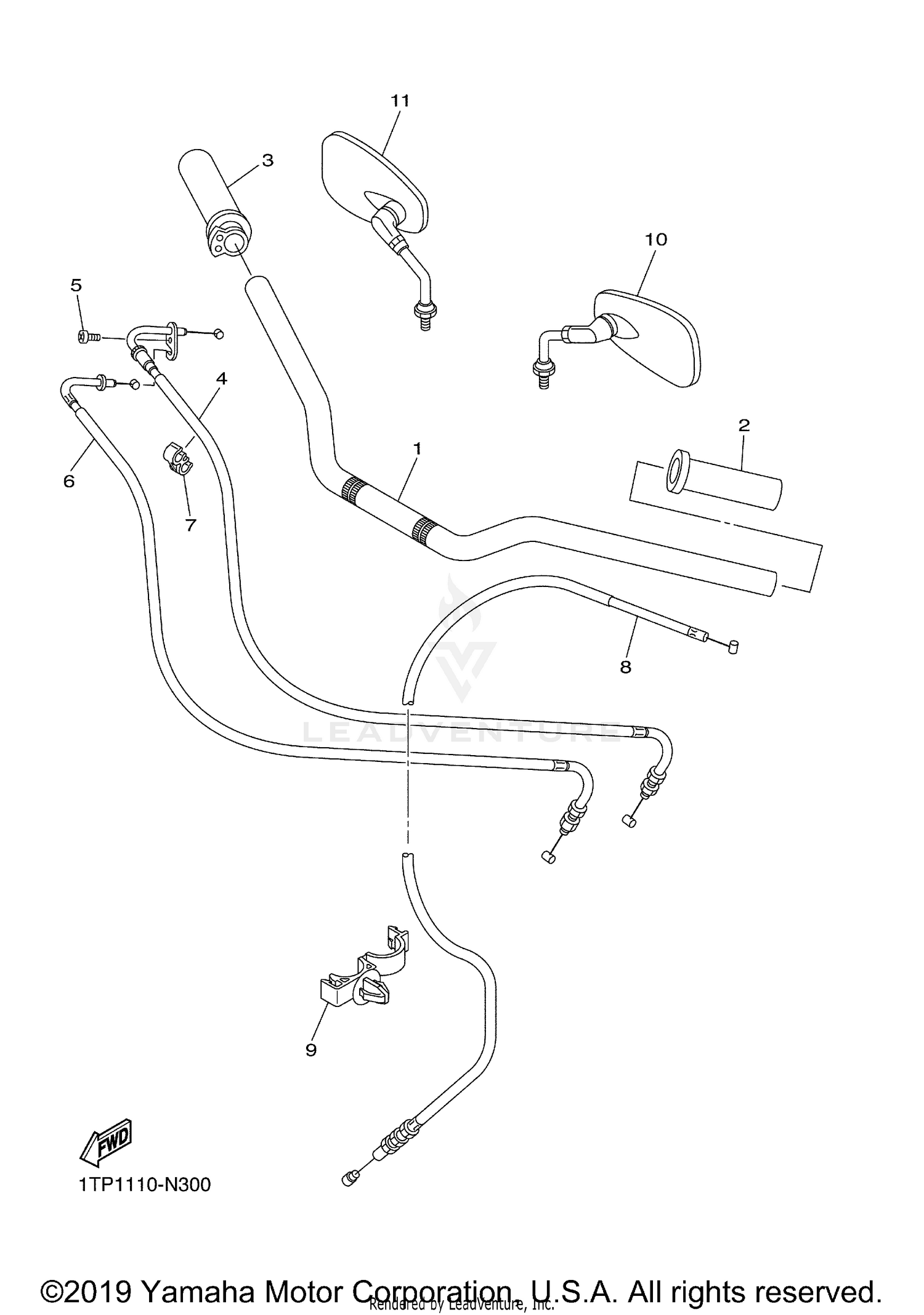 STEERING HANDLE CABLE