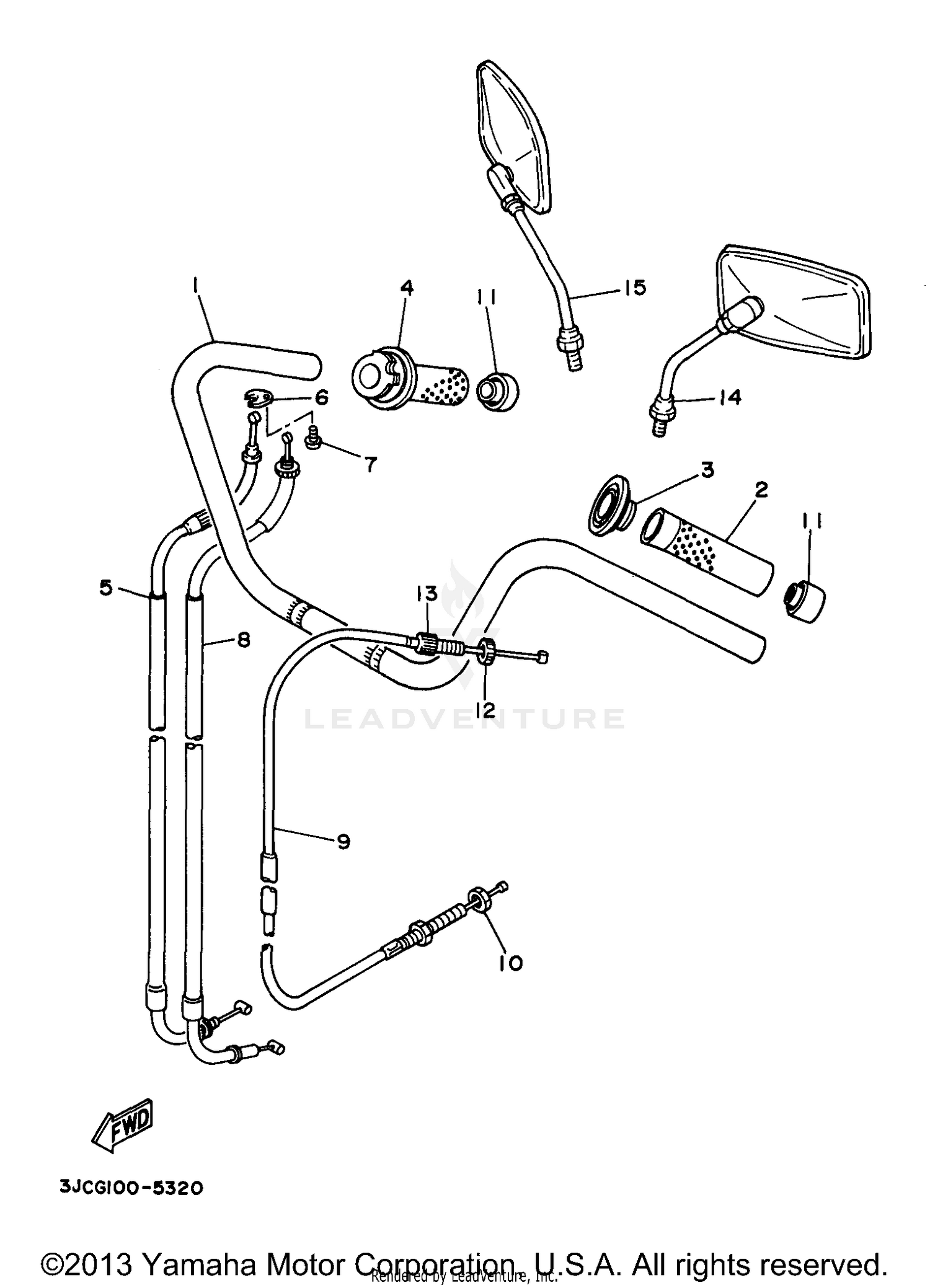 STEERING HANDLE CABLE