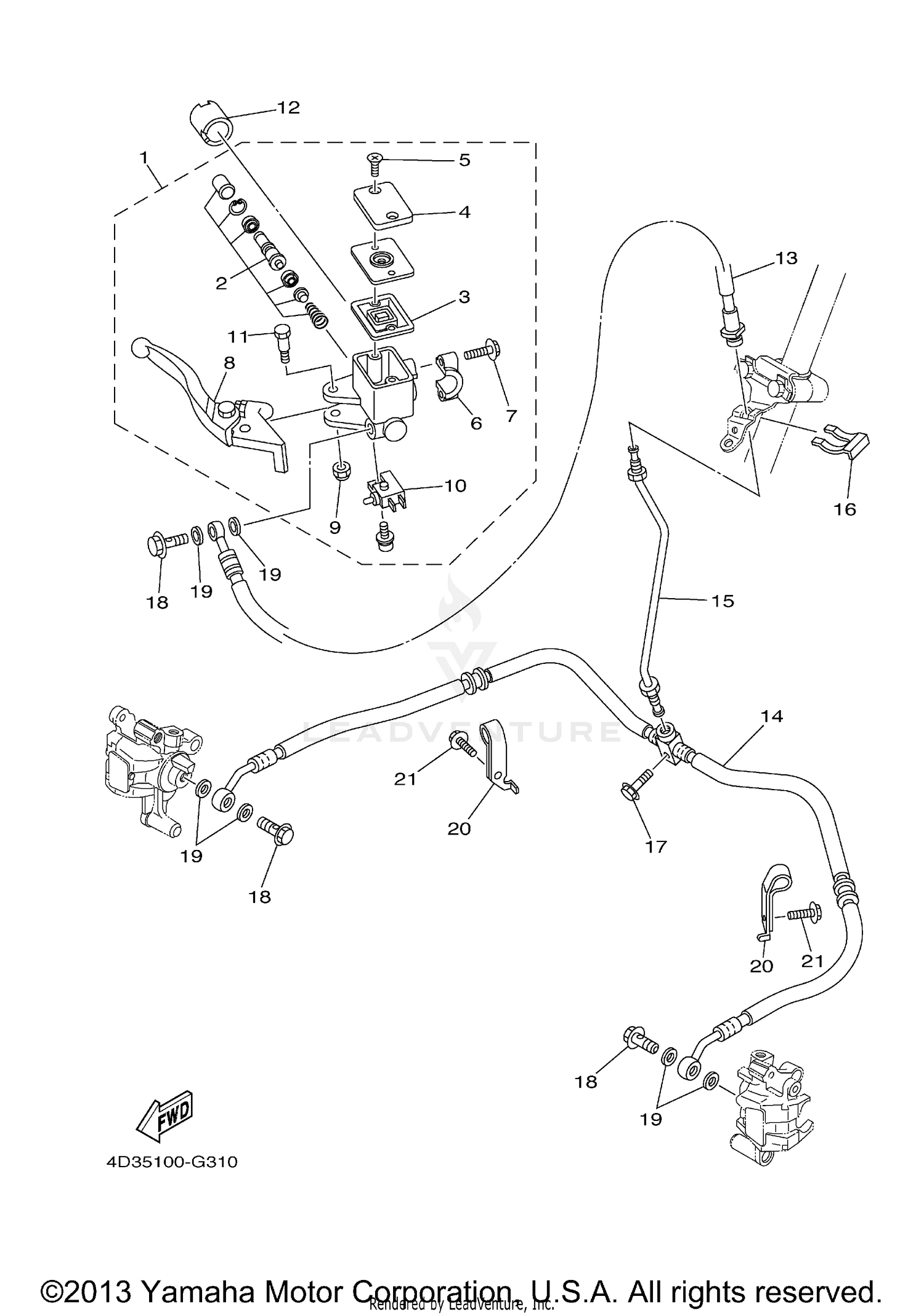 FRONT MASTER CYLINDER