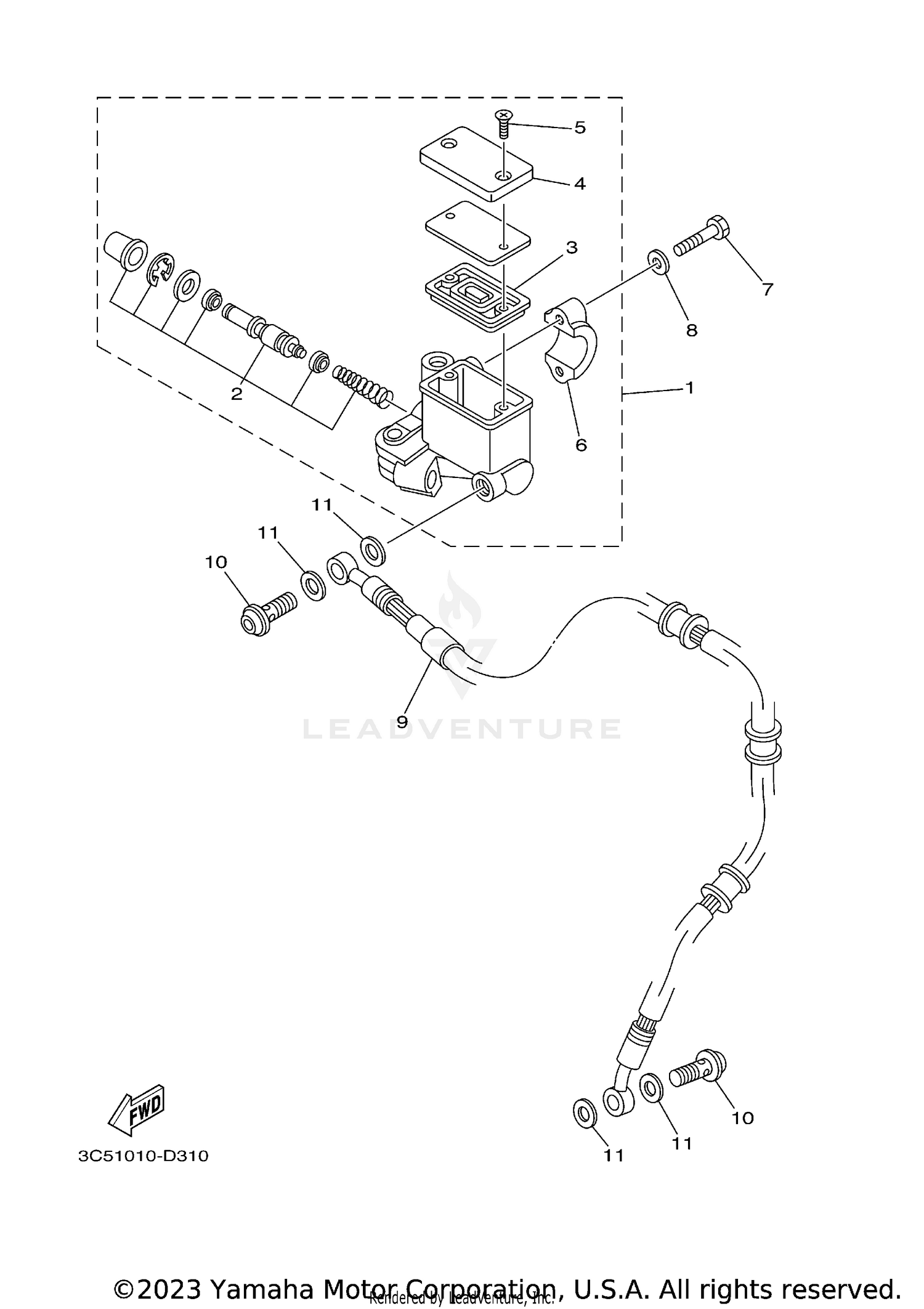 FRONT MASTER CYLINDER