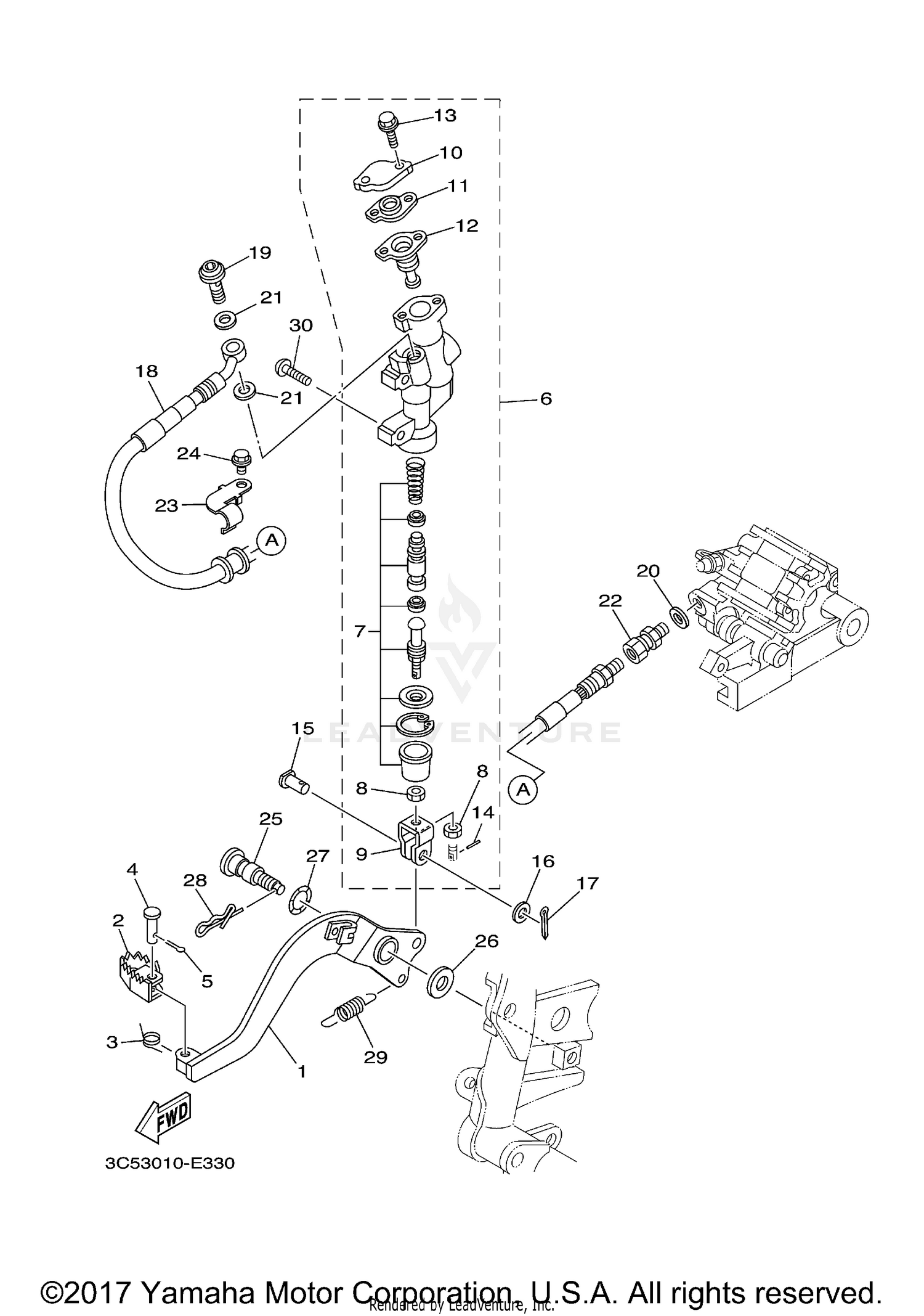 REAR MASTER CYLINDER